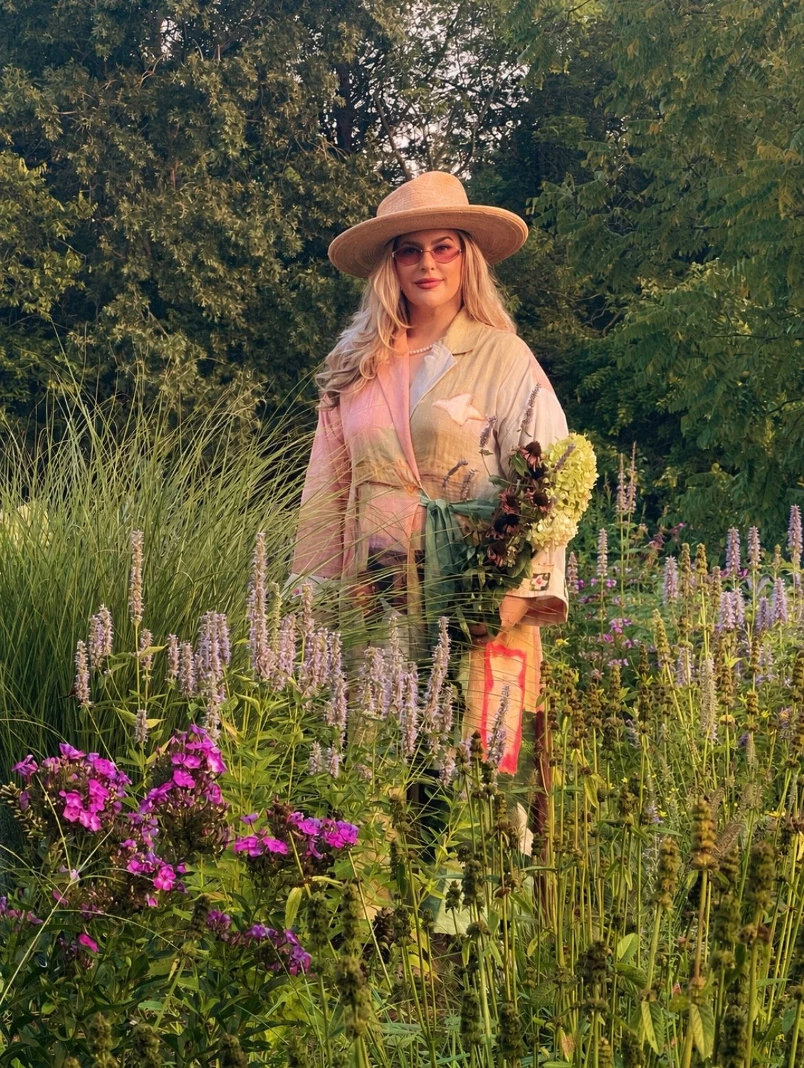 Garden designer Clare Horne on her working farm in Middle Tennessee, where shallow soil sits over a limestone shelf.