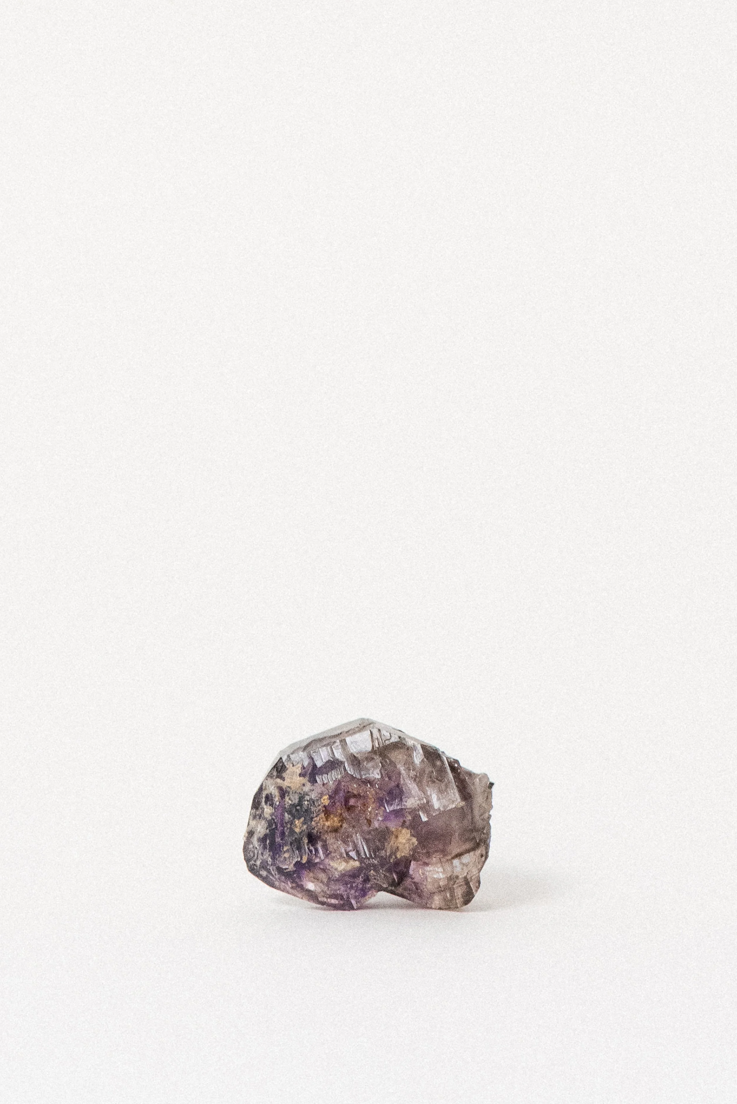 Rare Shangaan Amethyst crystal from Zimbabwe with intricate patterns and polished faces