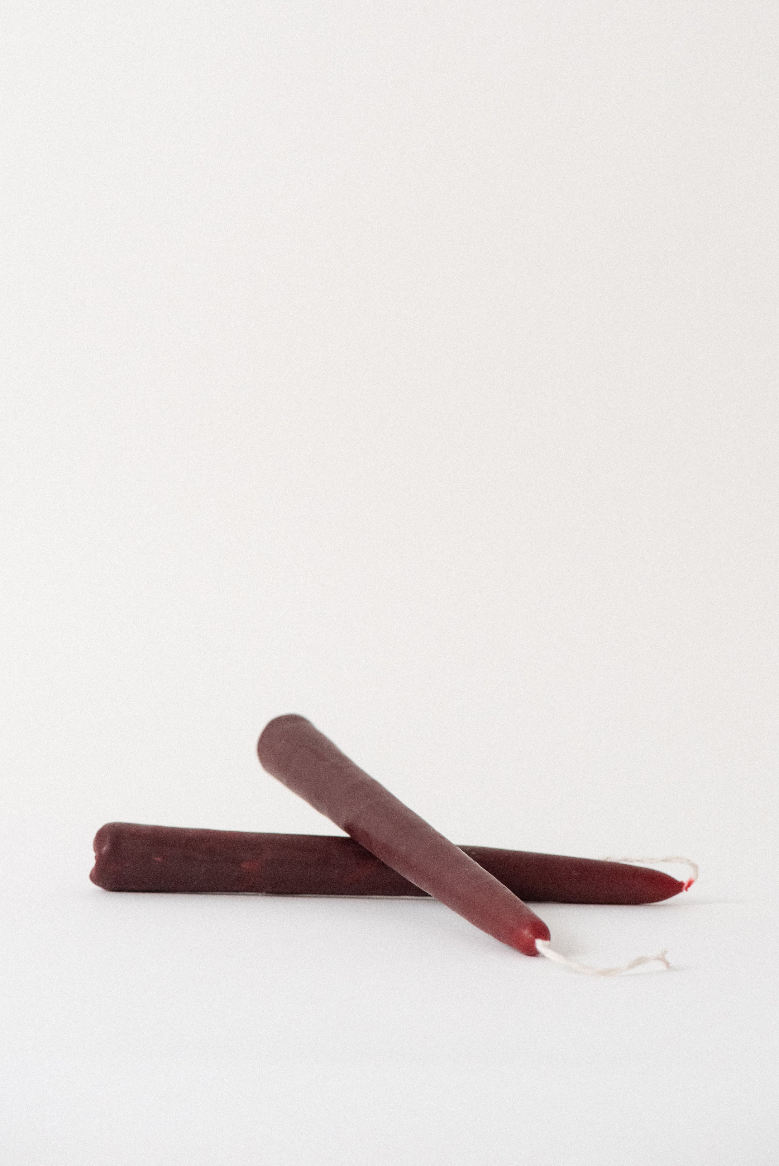 Red Beeswax Taper Candles, Oaxaca