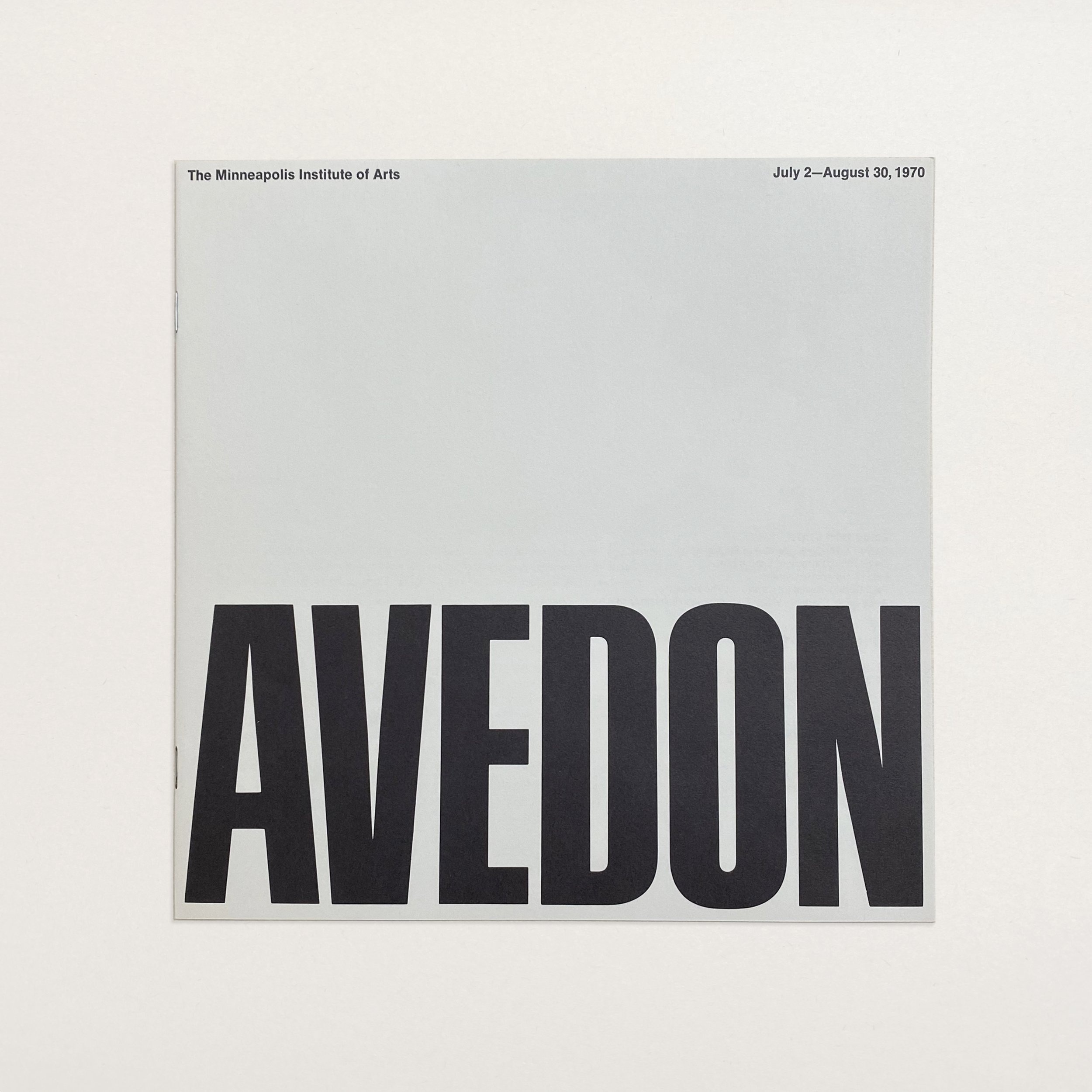 RICHARD AVEDON CATALOGUE, POSTER, AND PRINTS, c. 1970
