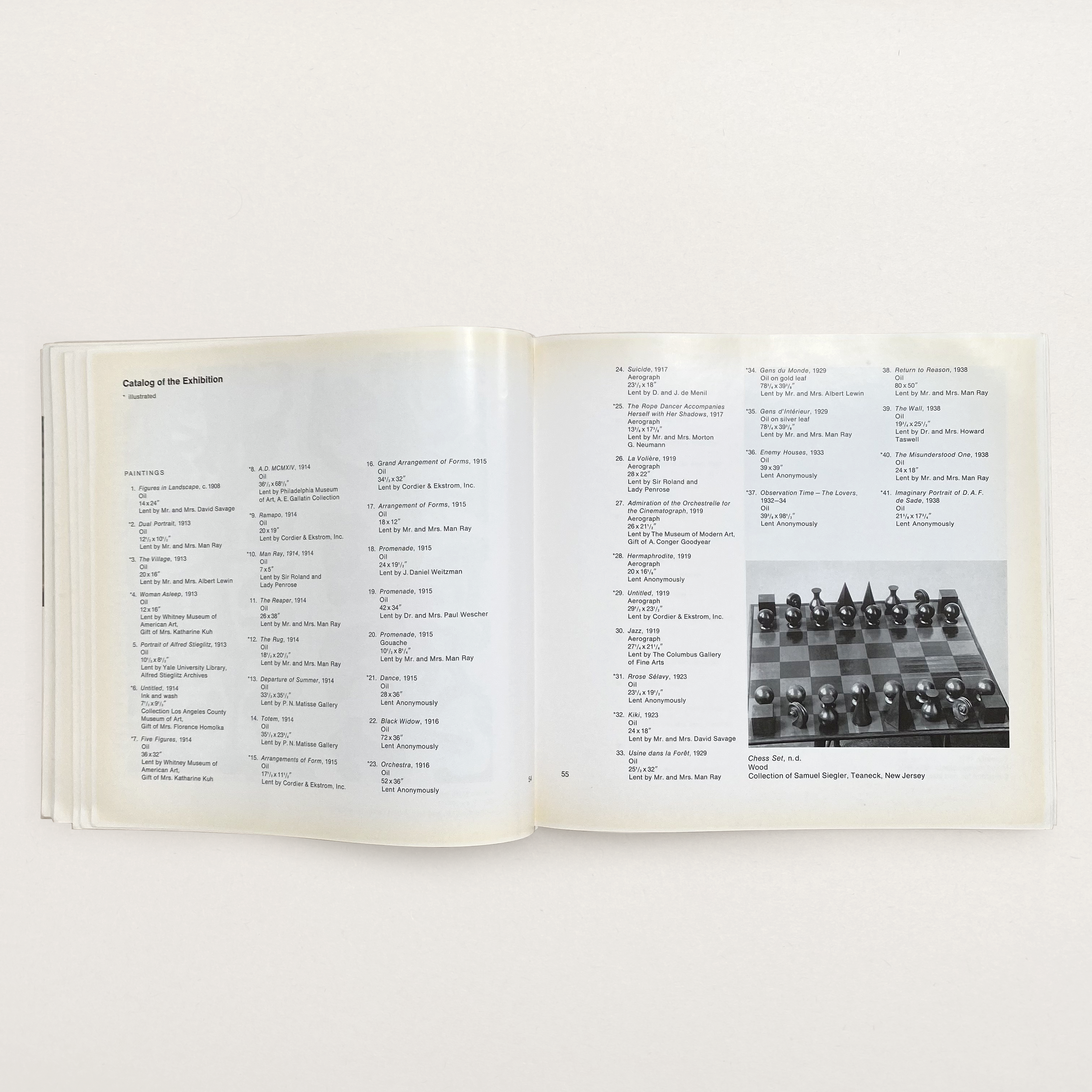 Man Ray catalog at the Los Angeles County Museum of Art in 1966