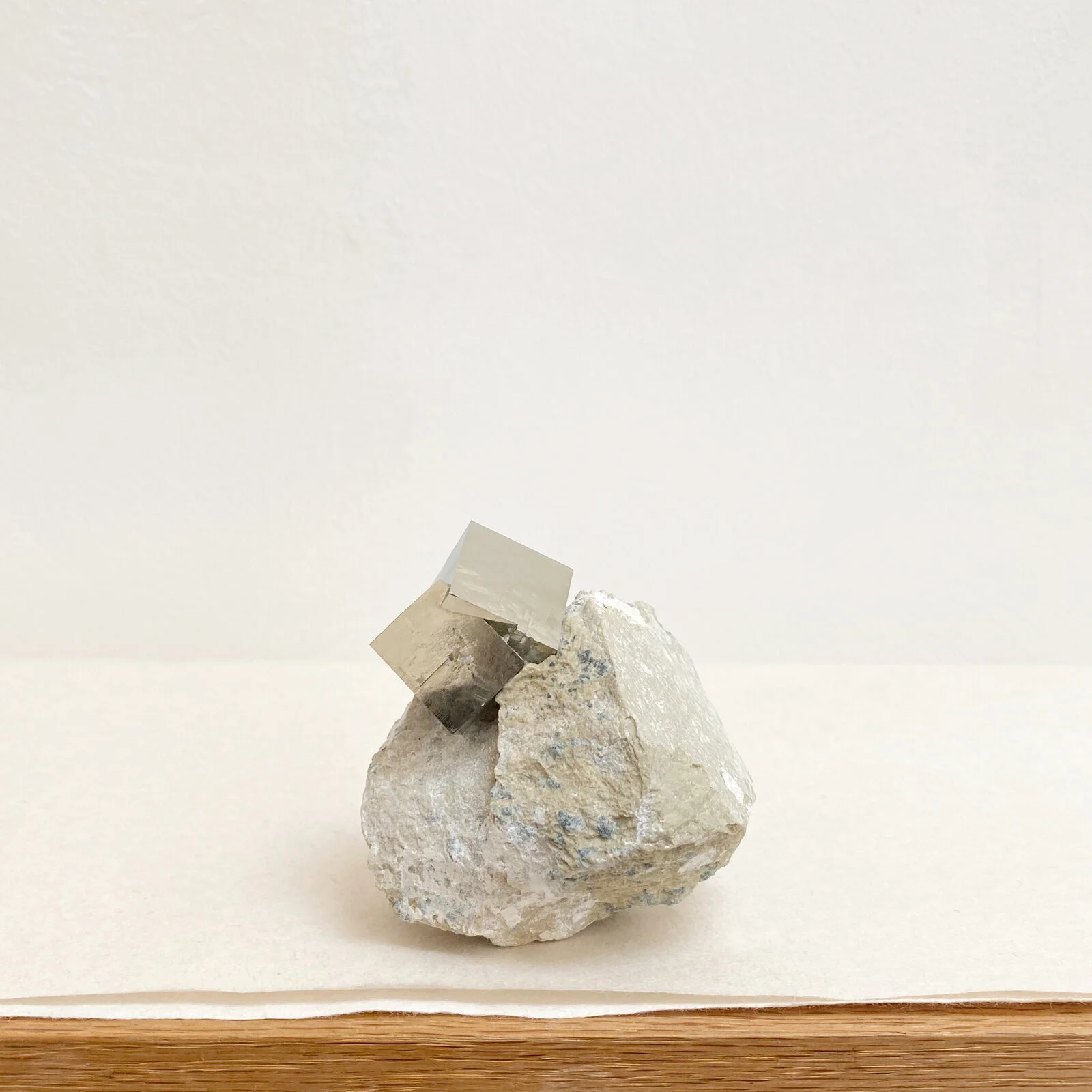 PYRITE CUBES ON MATRIX