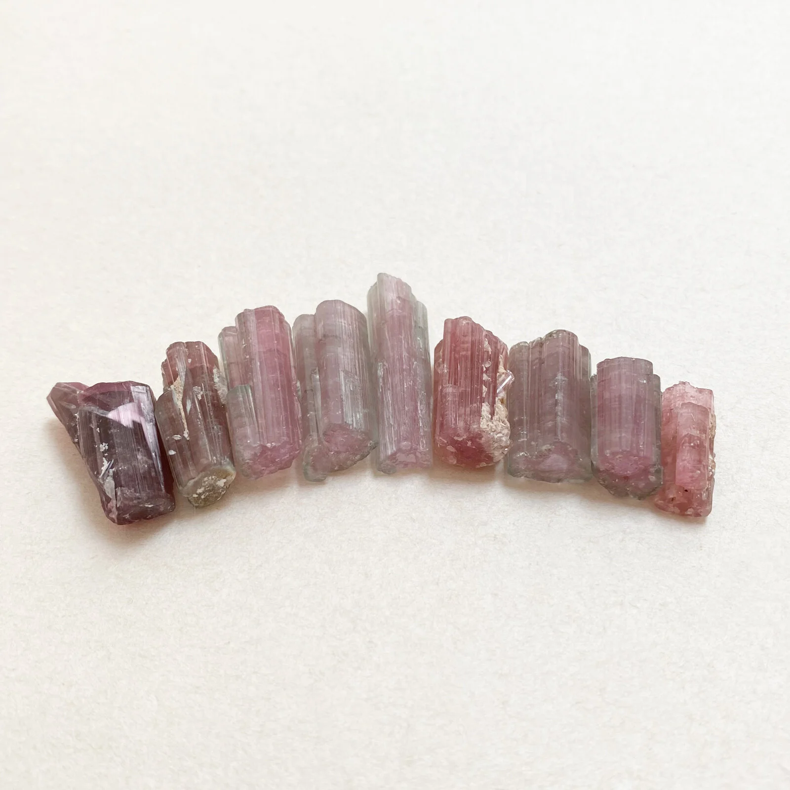 Crystal Voyager PINK AND WATERMELON TOURMALINES, VINTAGE