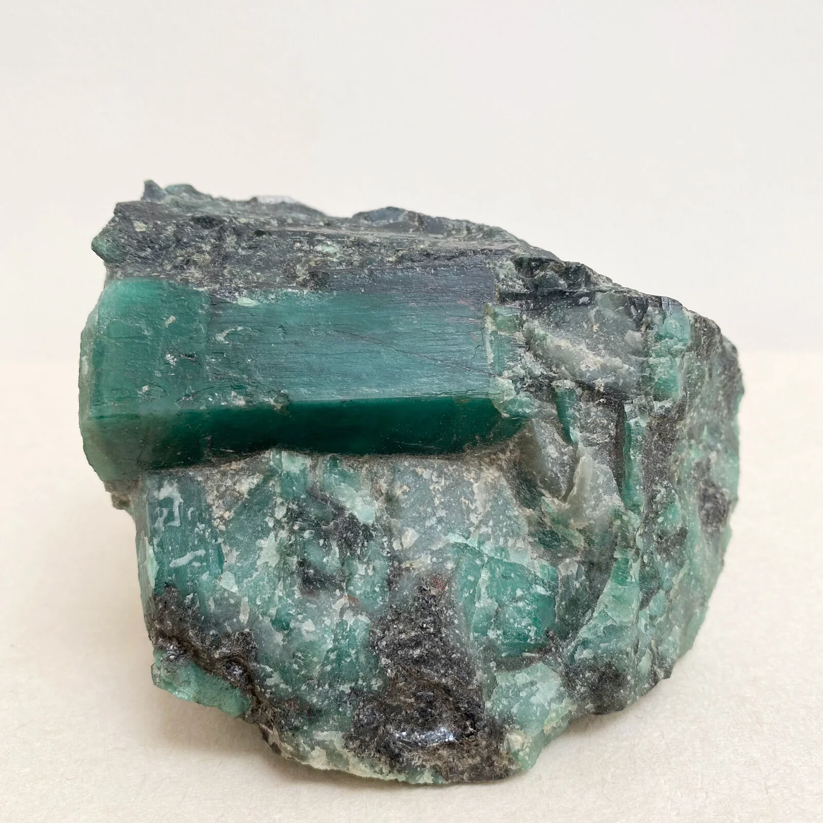 Crystal Voyager vintage emerald museum specimen from Ouro Preto, Brazil, South America