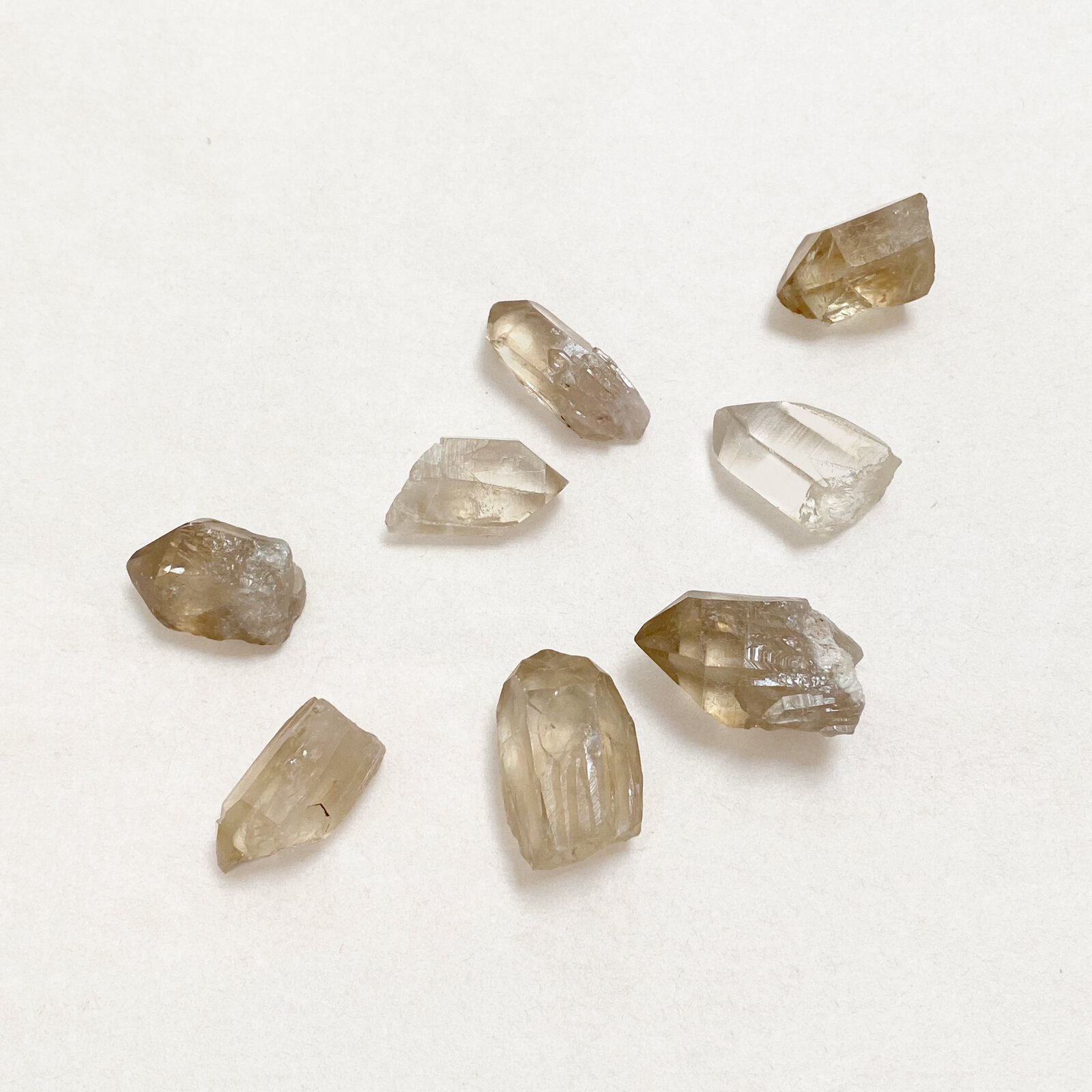 ethical citrine points from Lwena (Luena), Haut-Katanga, Democratic Republic of Congo, Africa