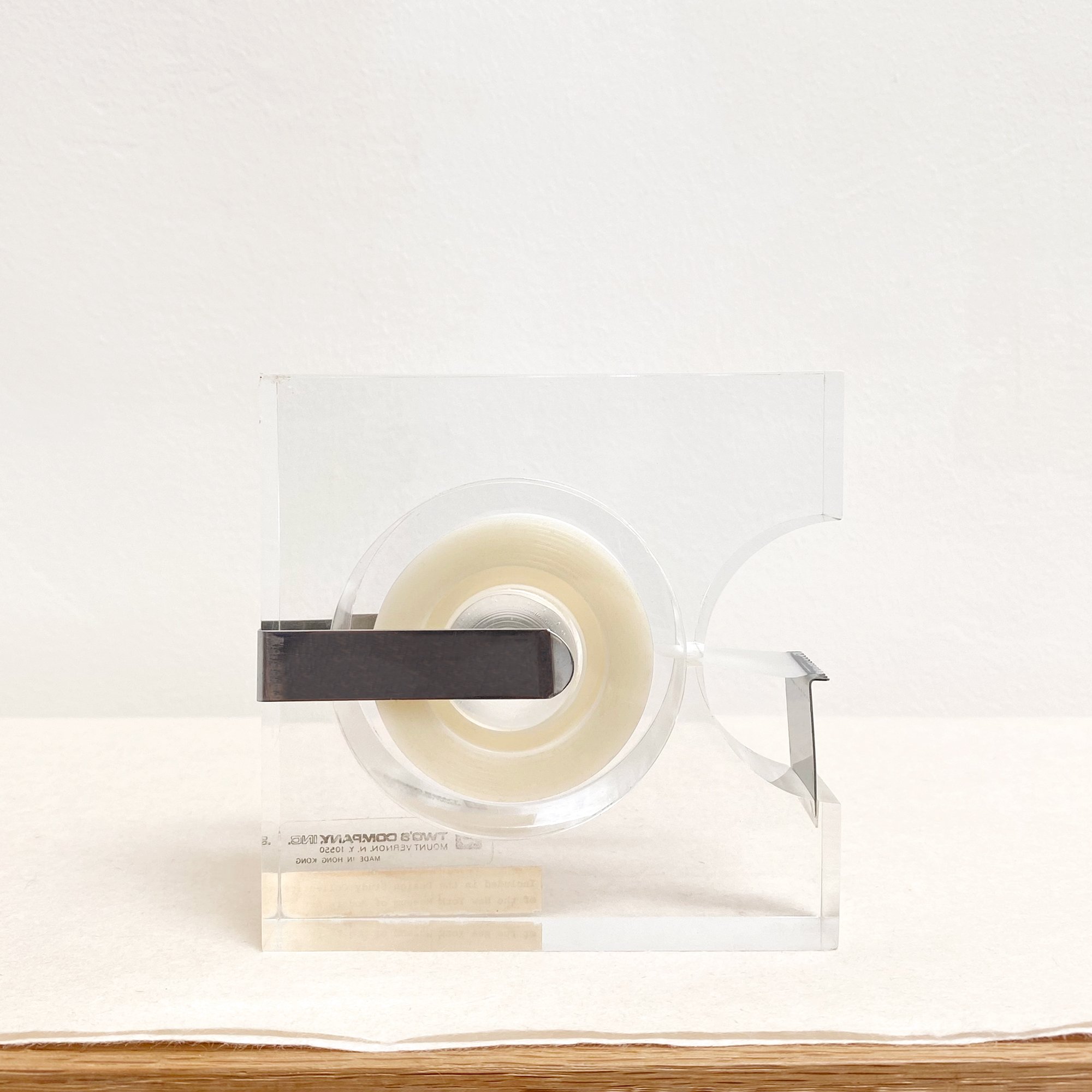 Robert P. Gottlieb for Two's Company in Mount Vernon, NY, c. 1963-73 lucite tape dispenser