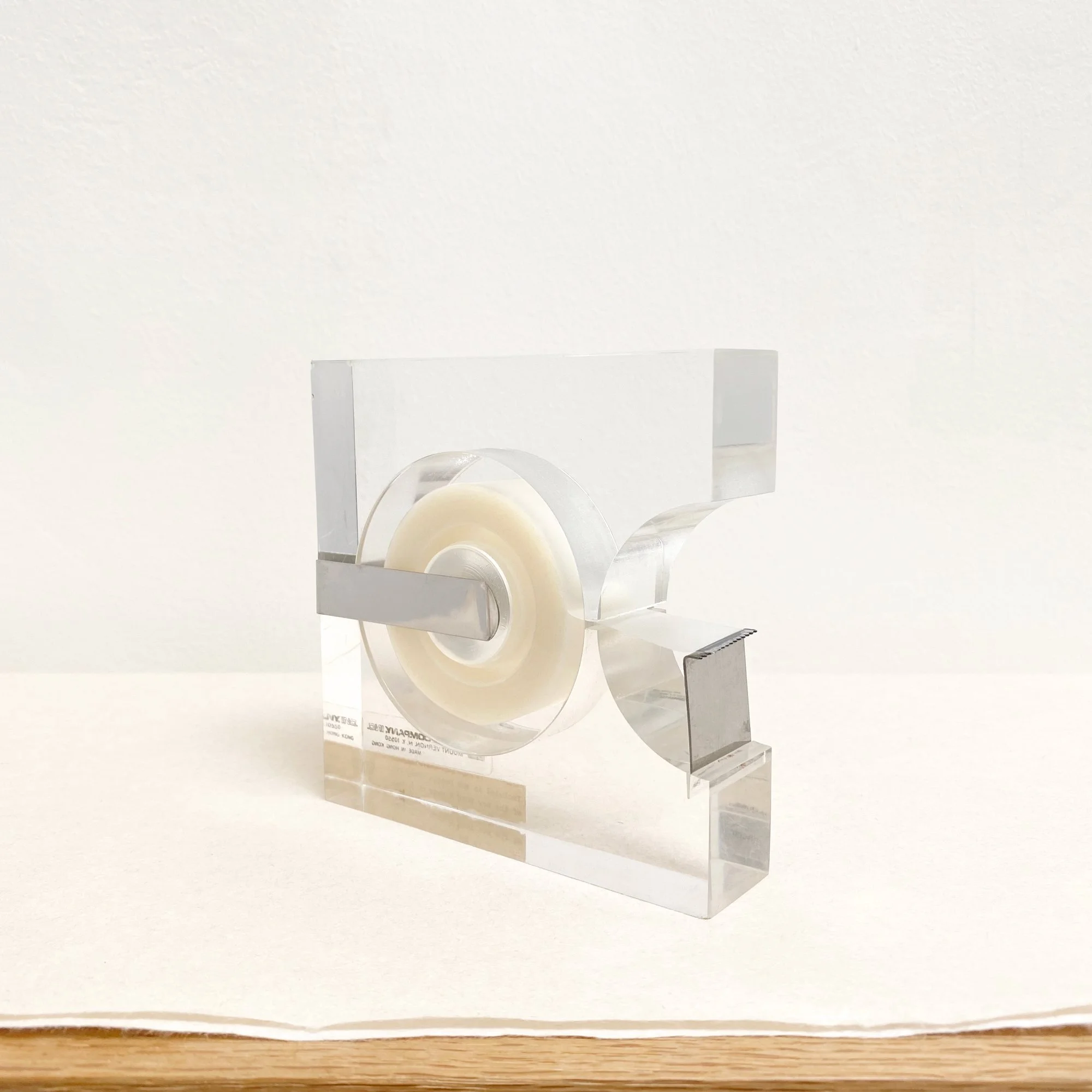 Robert P. Gottlieb for Two's Company in Mount Vernon, NY, c. 1963-73 lucite tape dispenser
