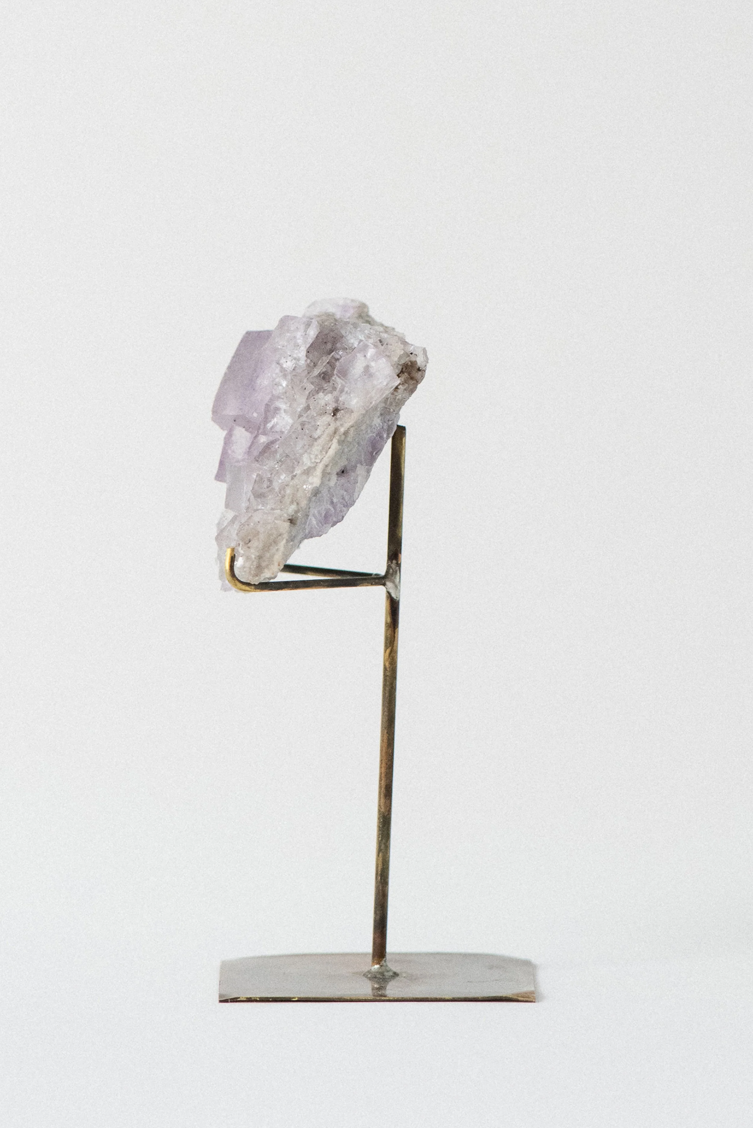 Right profile showing purple fluorite and white dolomite on host matrix from Tennessee