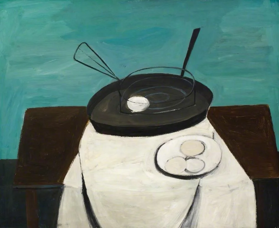 William Scott, &ldquo;Frying Pan and Basket&rdquo;, c. 1948.

#williamscott