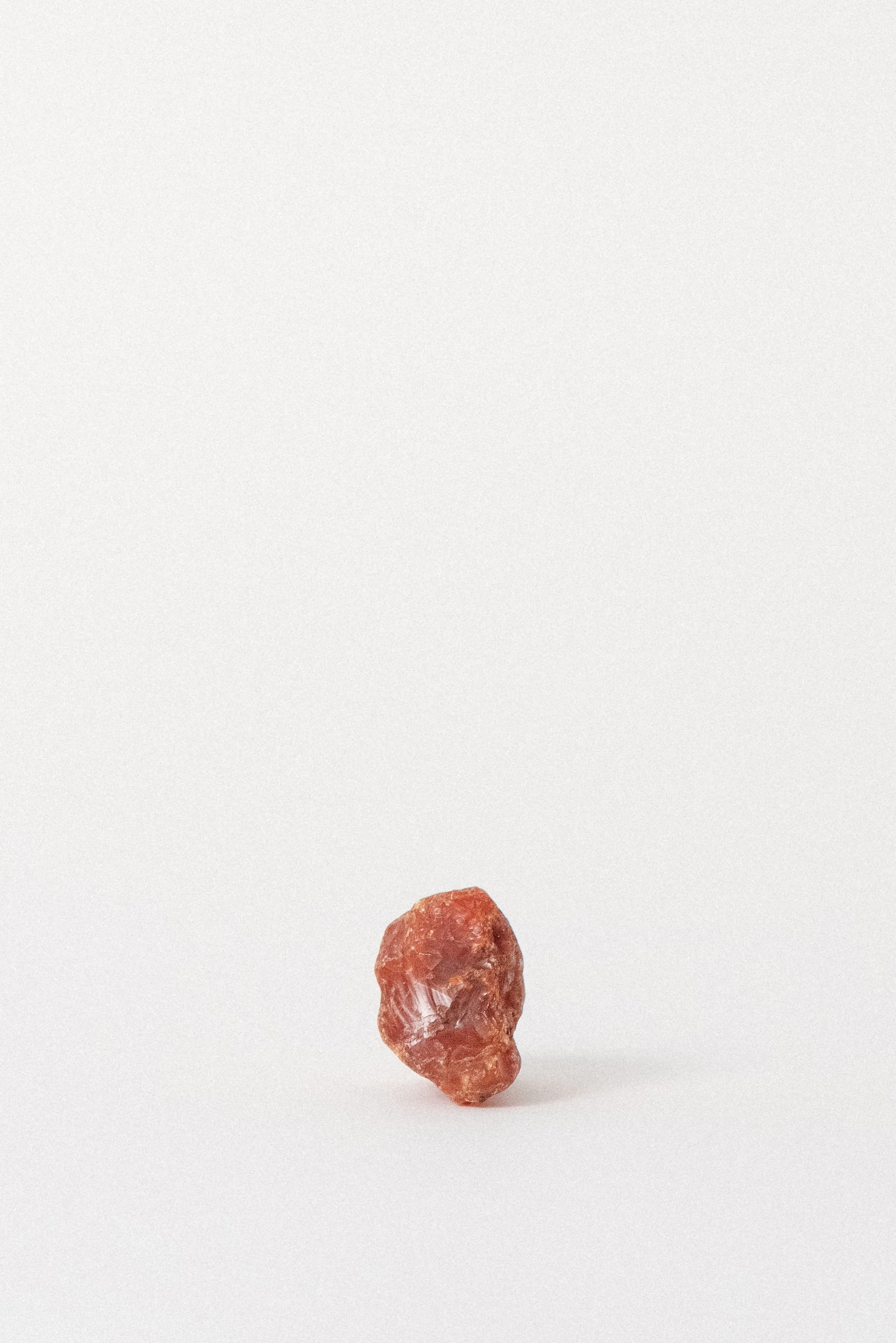 Front-facing view of Carnelian with visible ridges and natural polish.