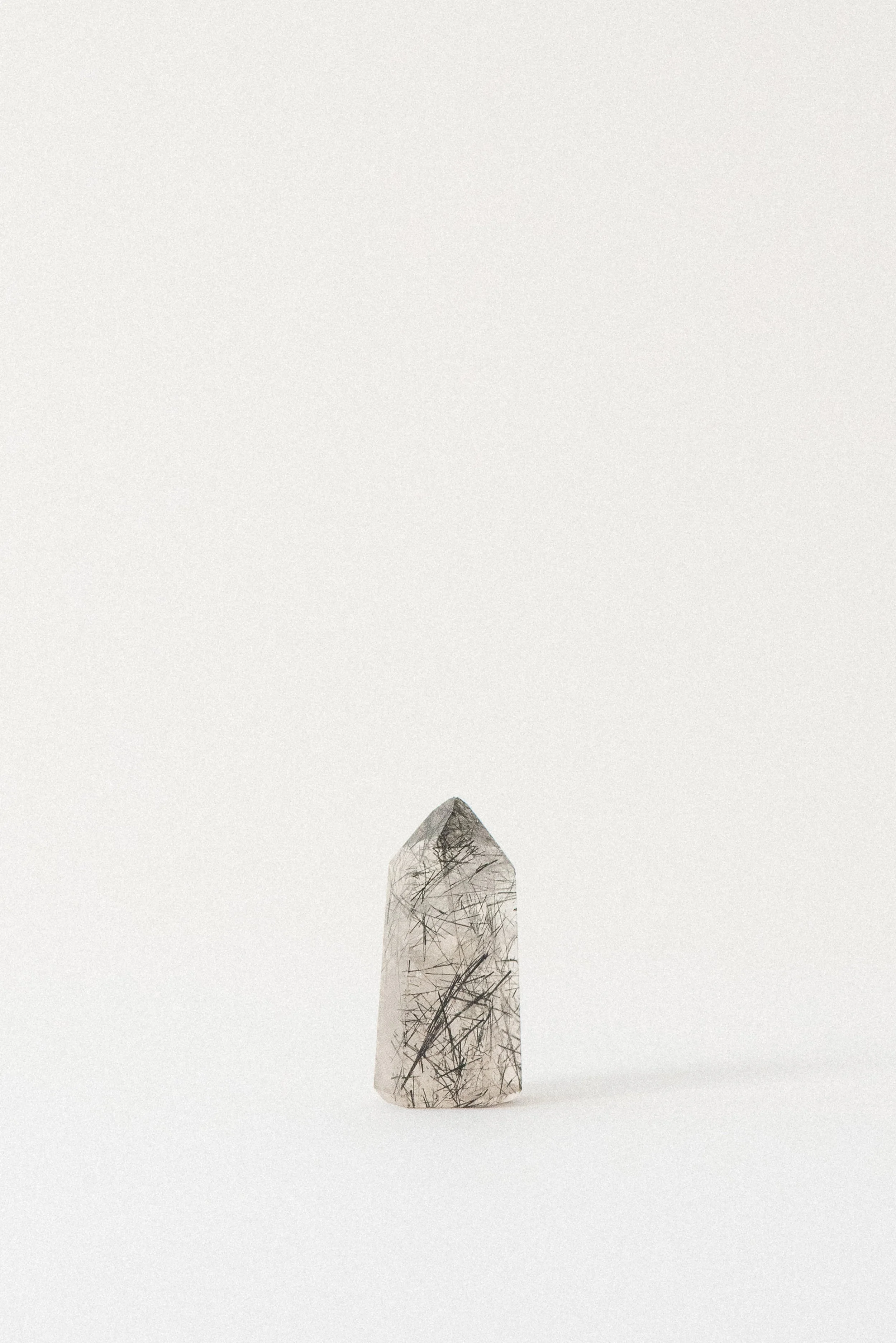 The Reset — Clear Quartz Tower w/ Black Tourmaline, Brazil
