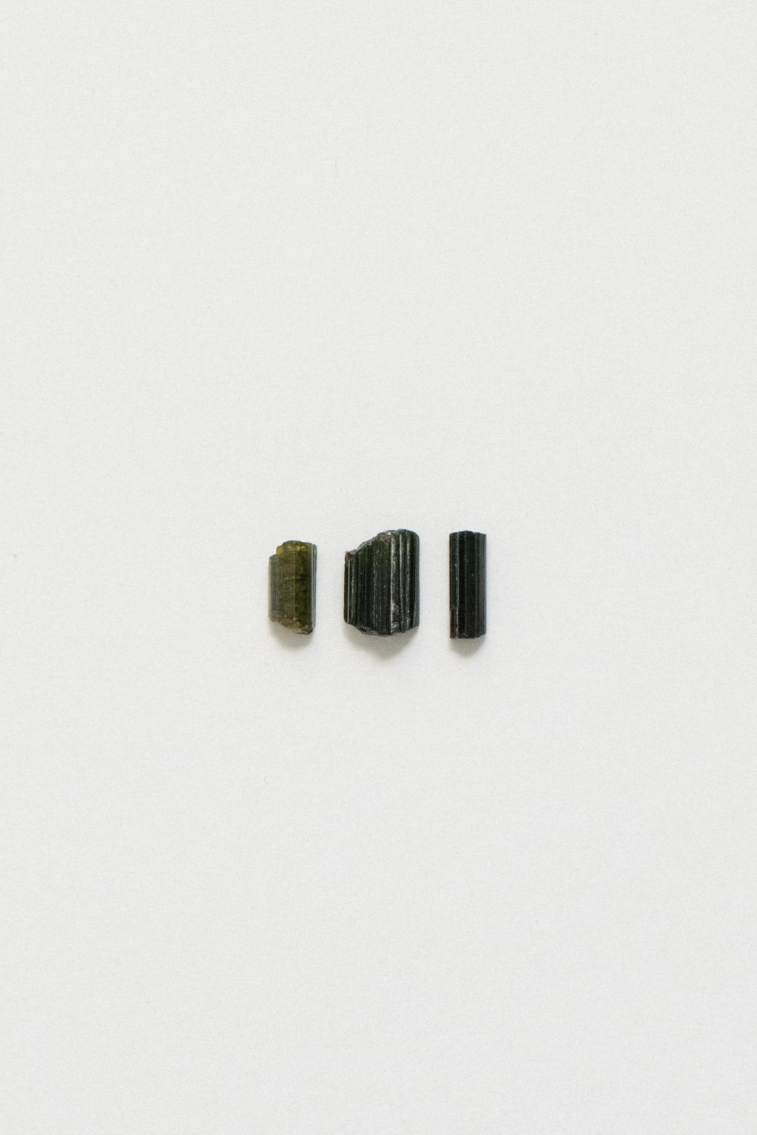 The Inhale — Mini Green Tourmaline Wands, Brazil