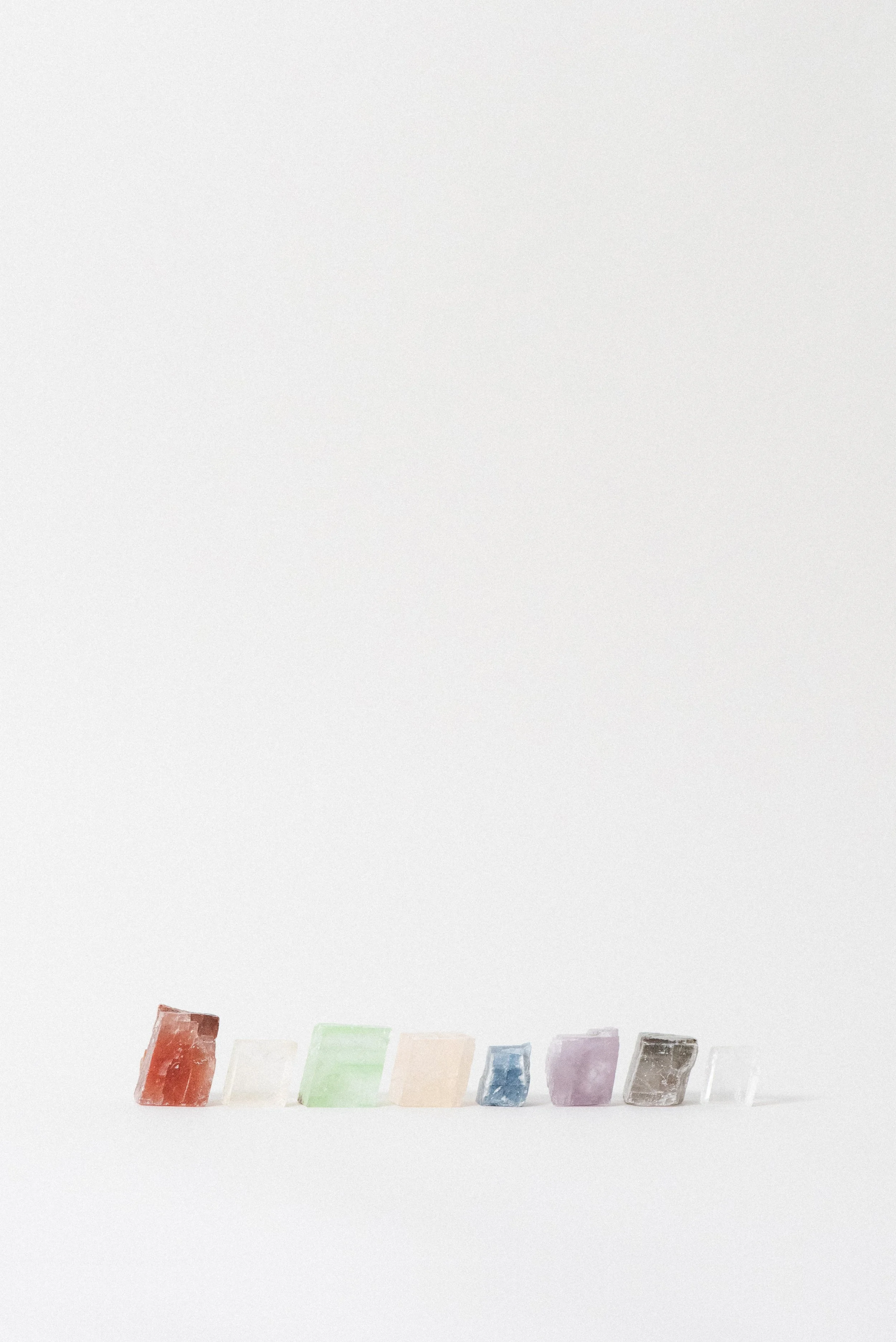 The Erasers — Rainbow Rhombohedral Calcite Set