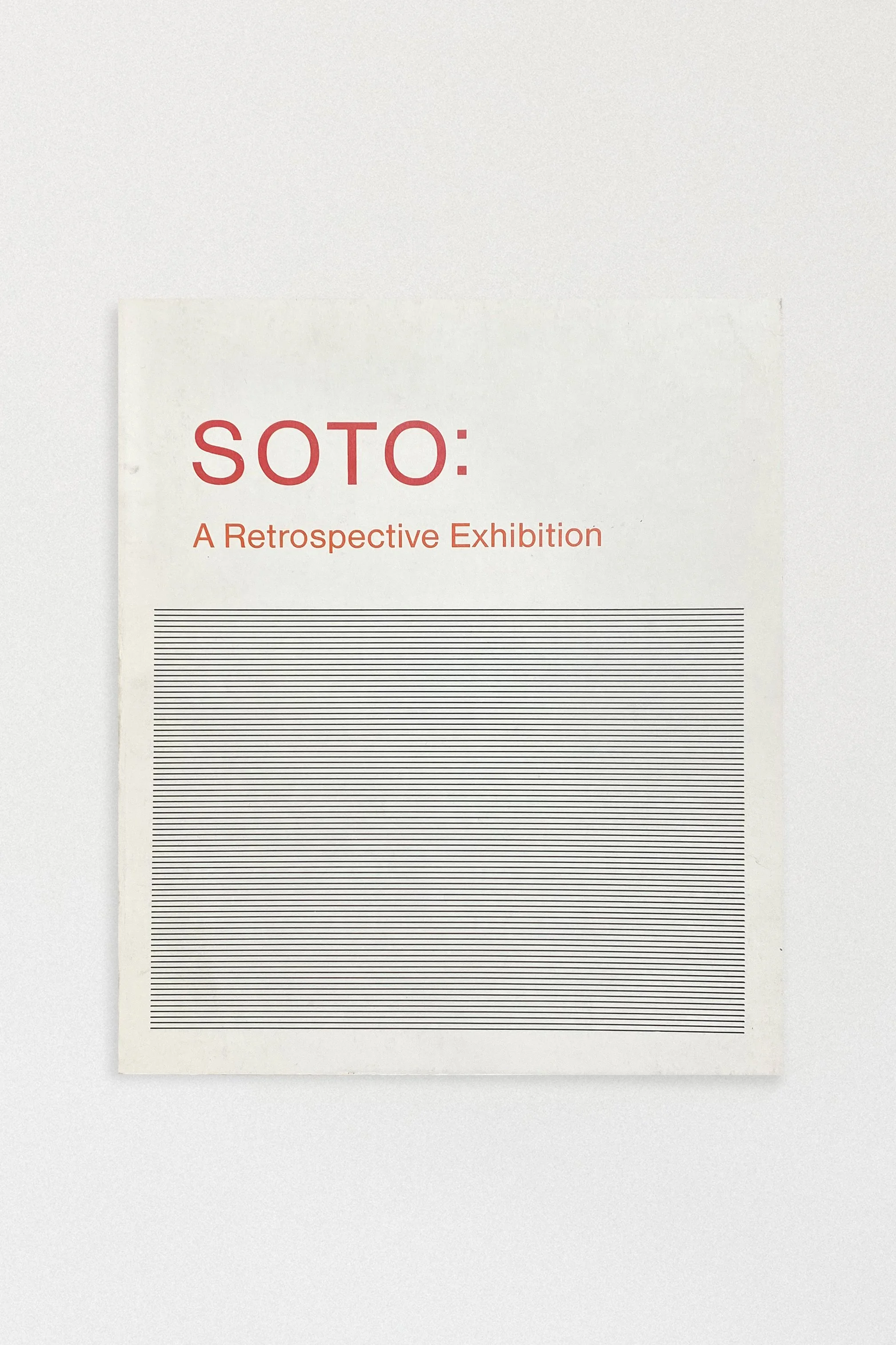 Jesús Rafael Soto Exhibition Catalogue – Guggenheim c. 1974