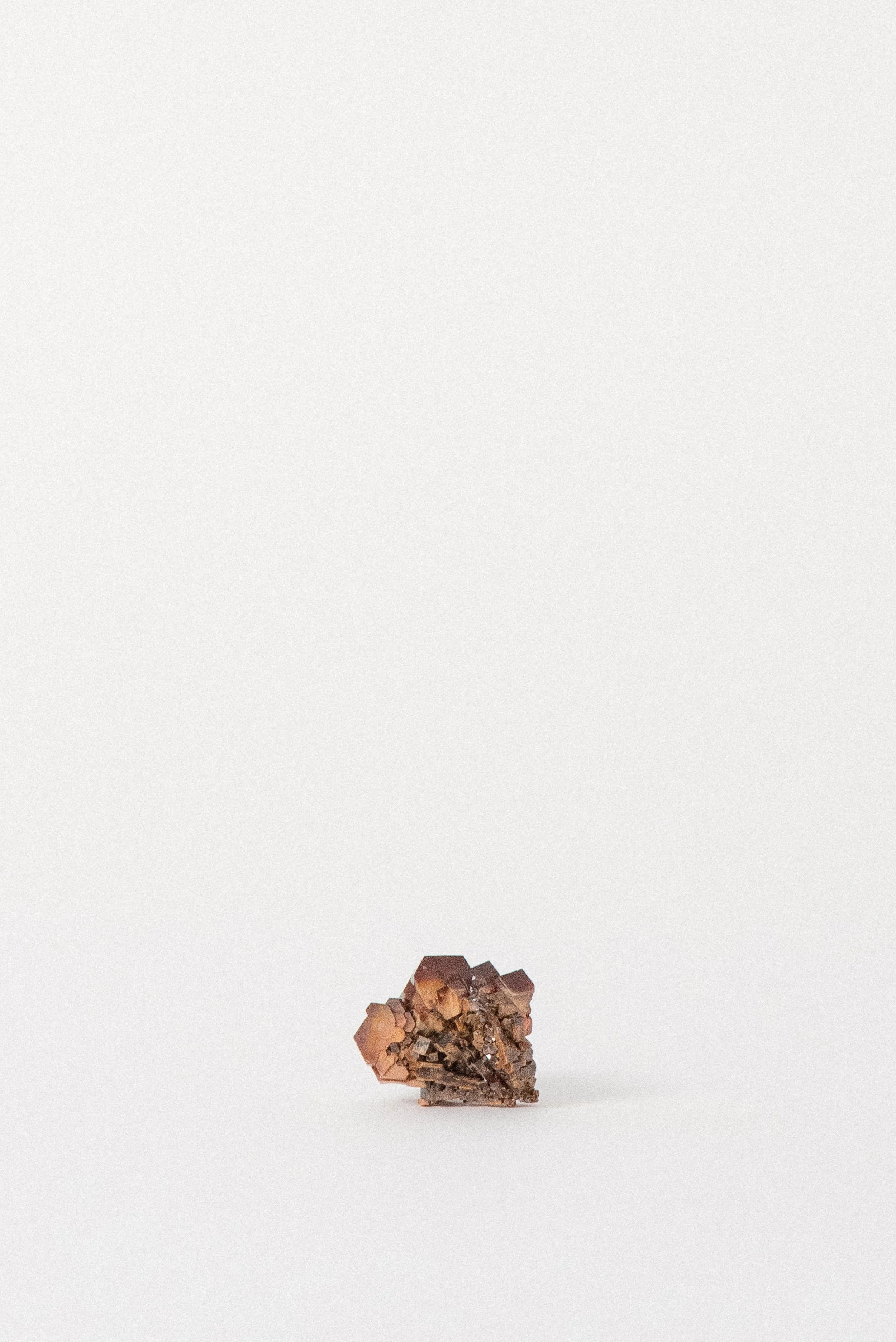 Side angle of Vanadinite cluster, Morocco origin with natural luster.