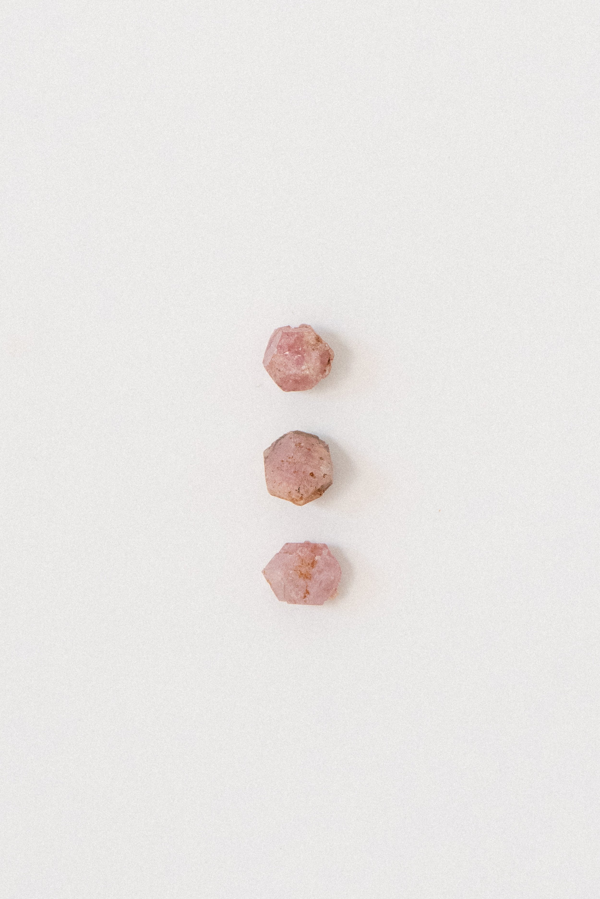 The Love Nugget — Pink Garnet Trio Set, Mexico