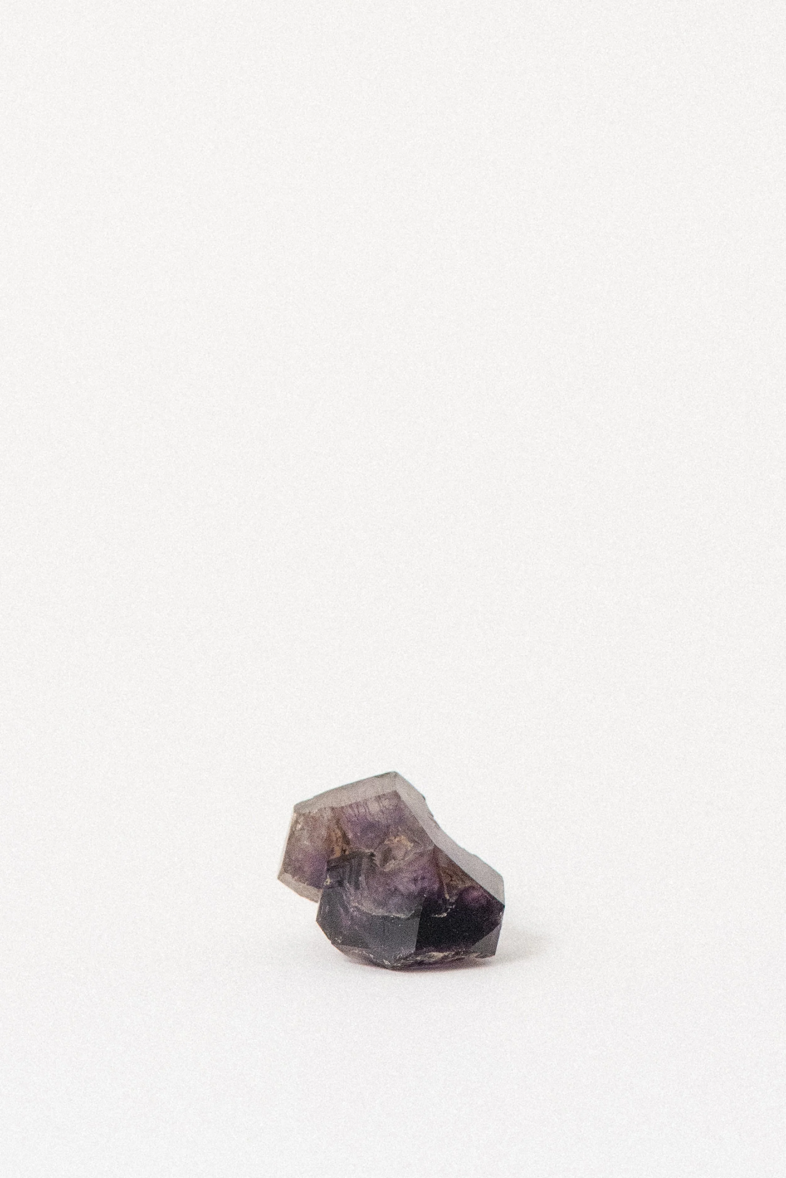 Smoky purple Shangaan Amethyst crystal from Zimbabwe with translucent edges
