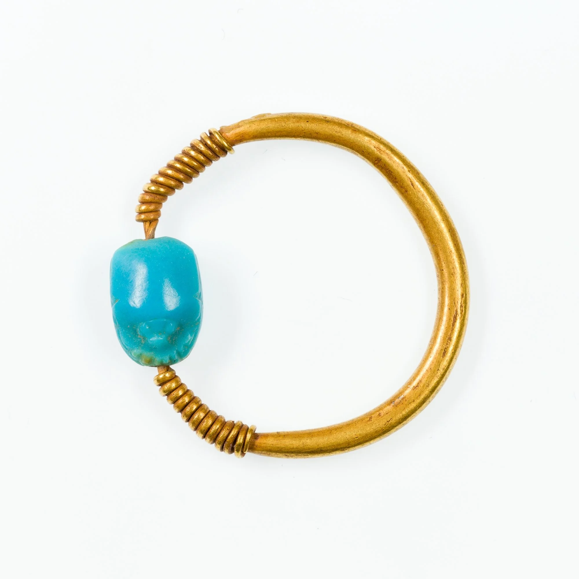 Ring with Turquoise Scarab, Middle Kingdom