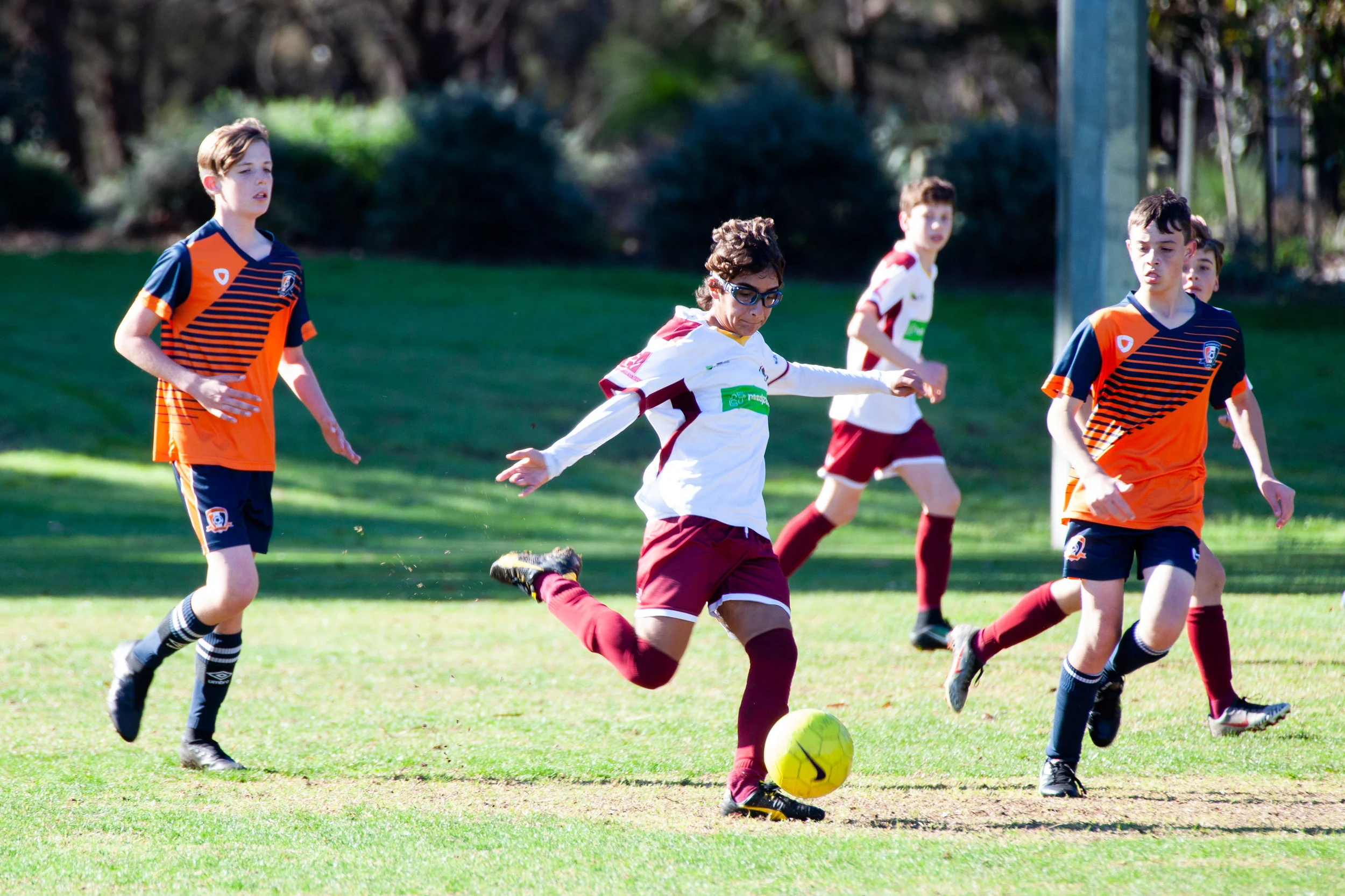 He is always aiming the goal.