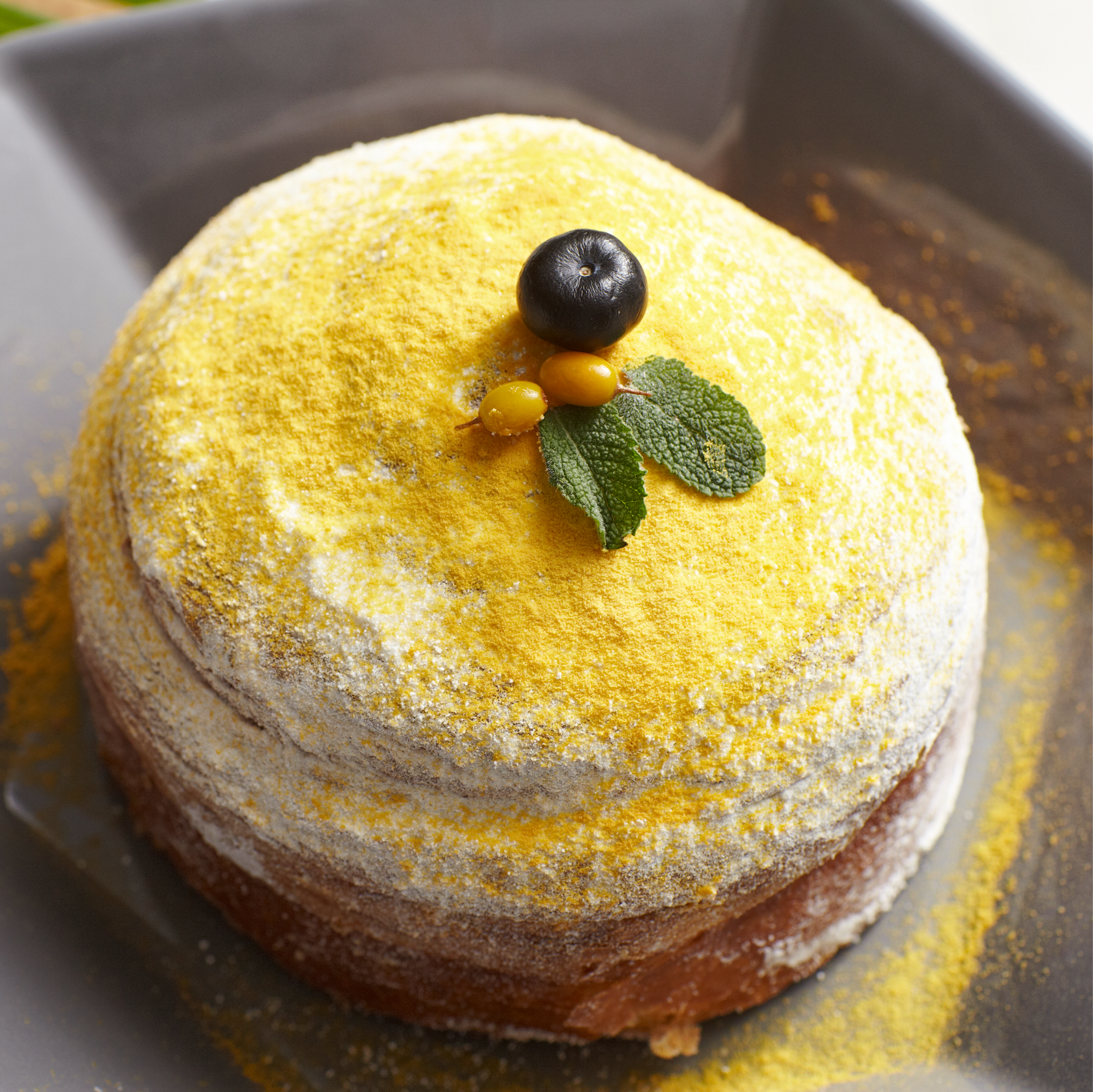 SeaBerry® (Sea Buckthorn) Fruit Powder applied to bread 1