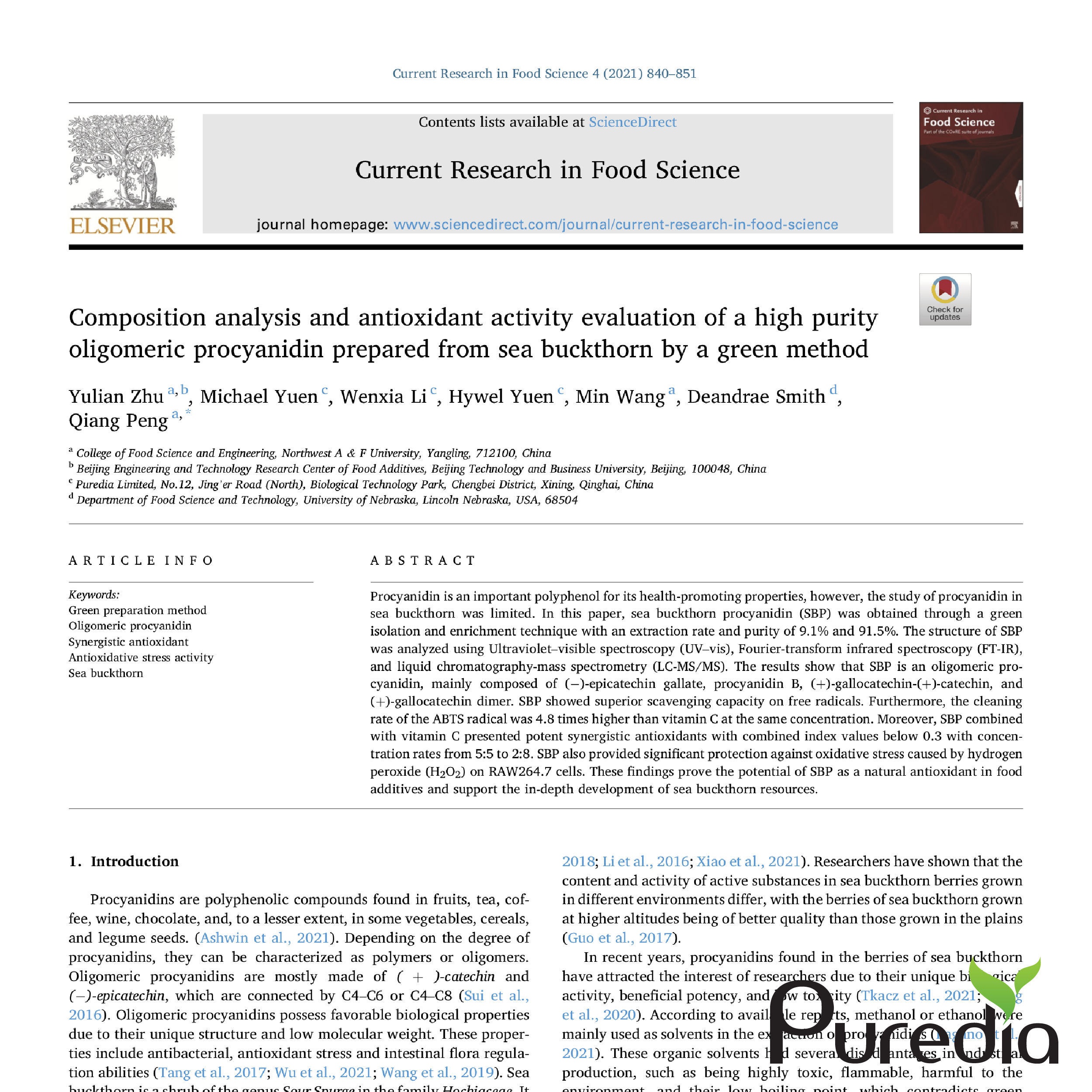New Research: Synergy with Vitamin C shown by CyanthOx™