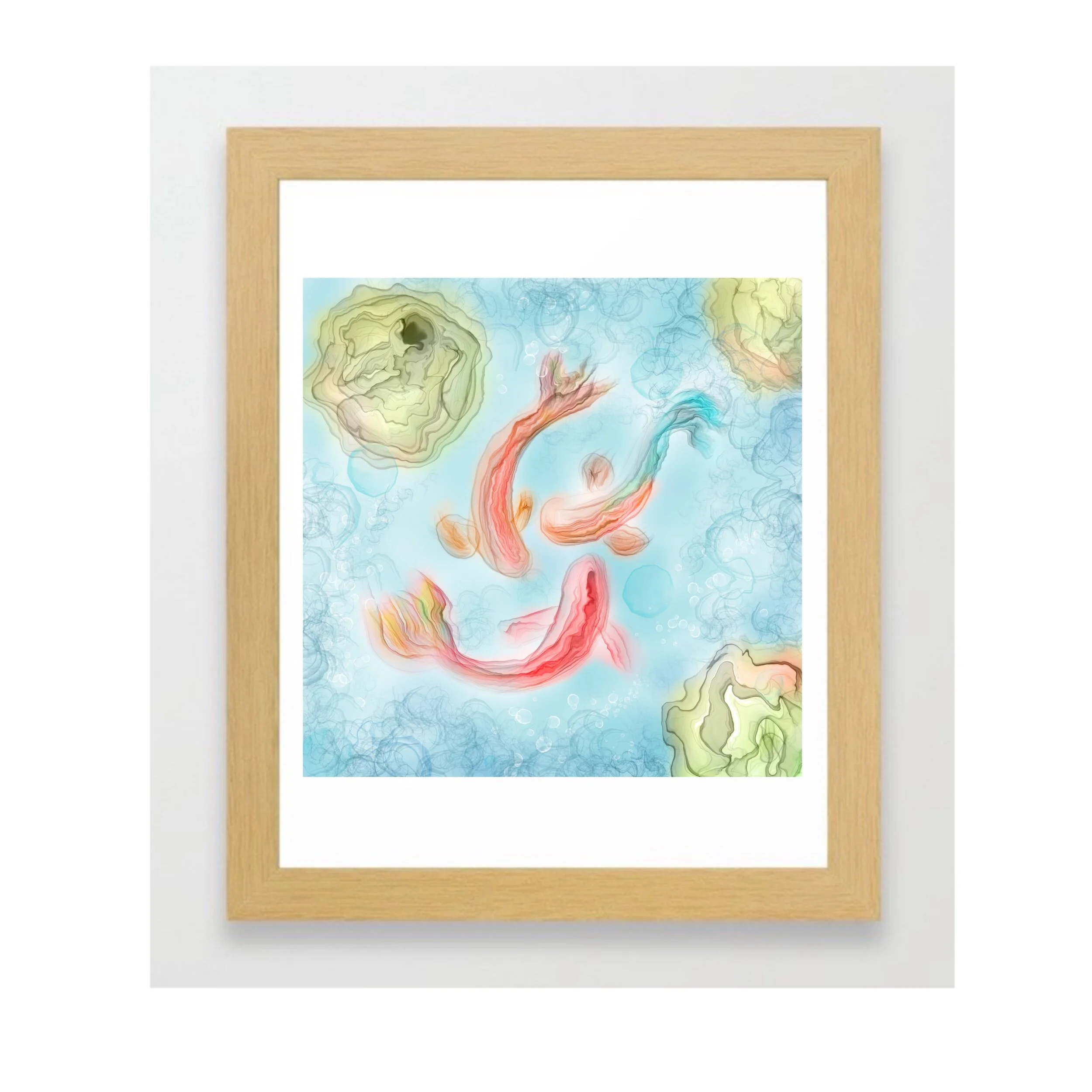 Koi Fish in a Tranquil Pond