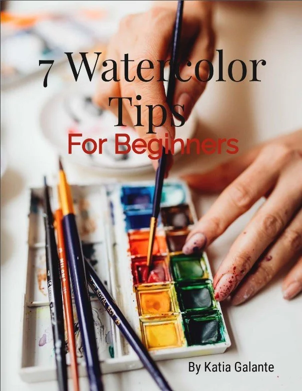 Watercolor Kit for Beginners, Booklet Tips, Techniques, Fun Drills