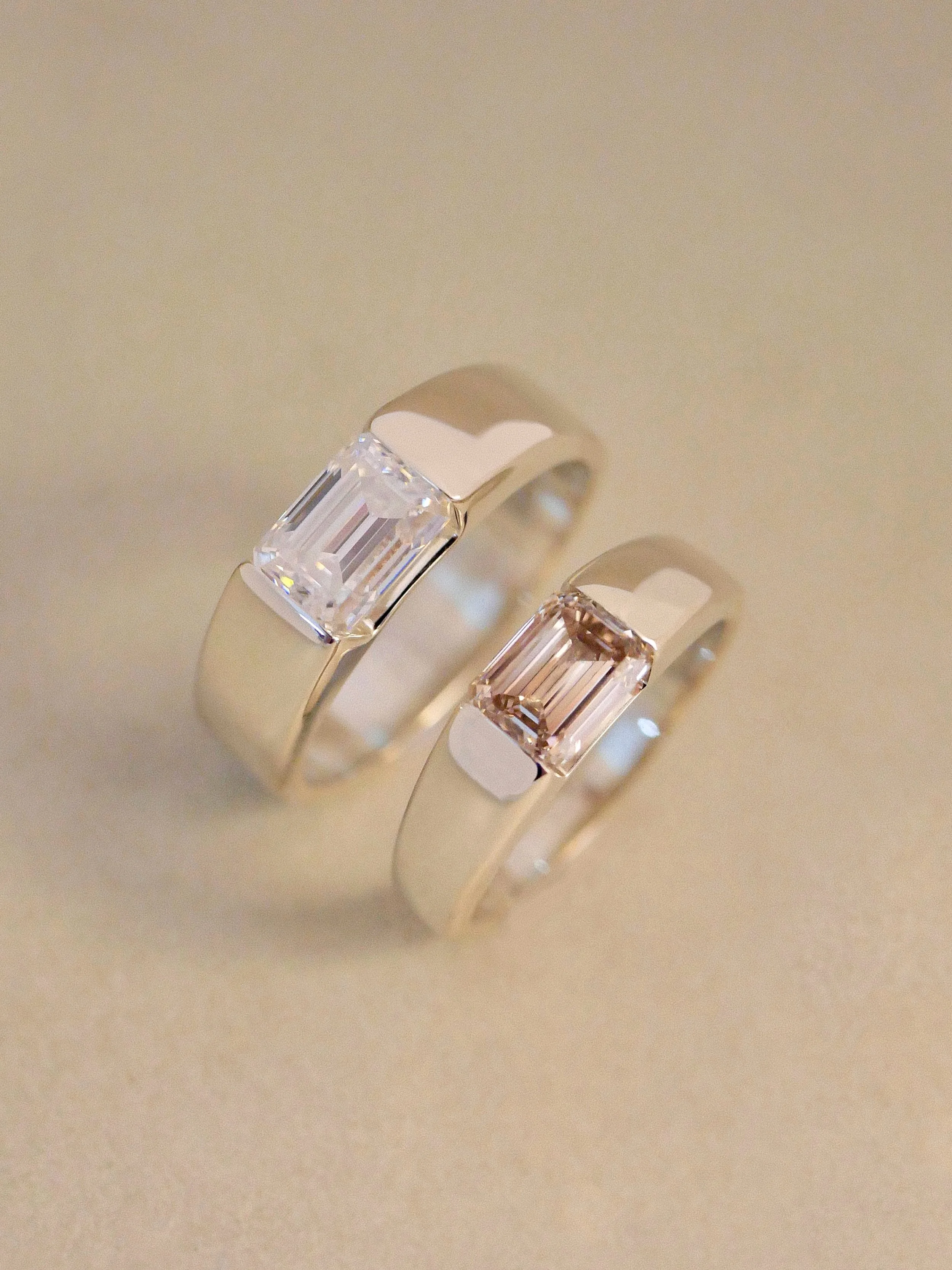 While we were finalising the details of Ejoy&rsquo;s engagement ring, Aman decided he wanted a ring of his own to mark their surprise engagement too and I absolutely loved the idea!! His and hers engagement rings, a beautiful way for both partners to