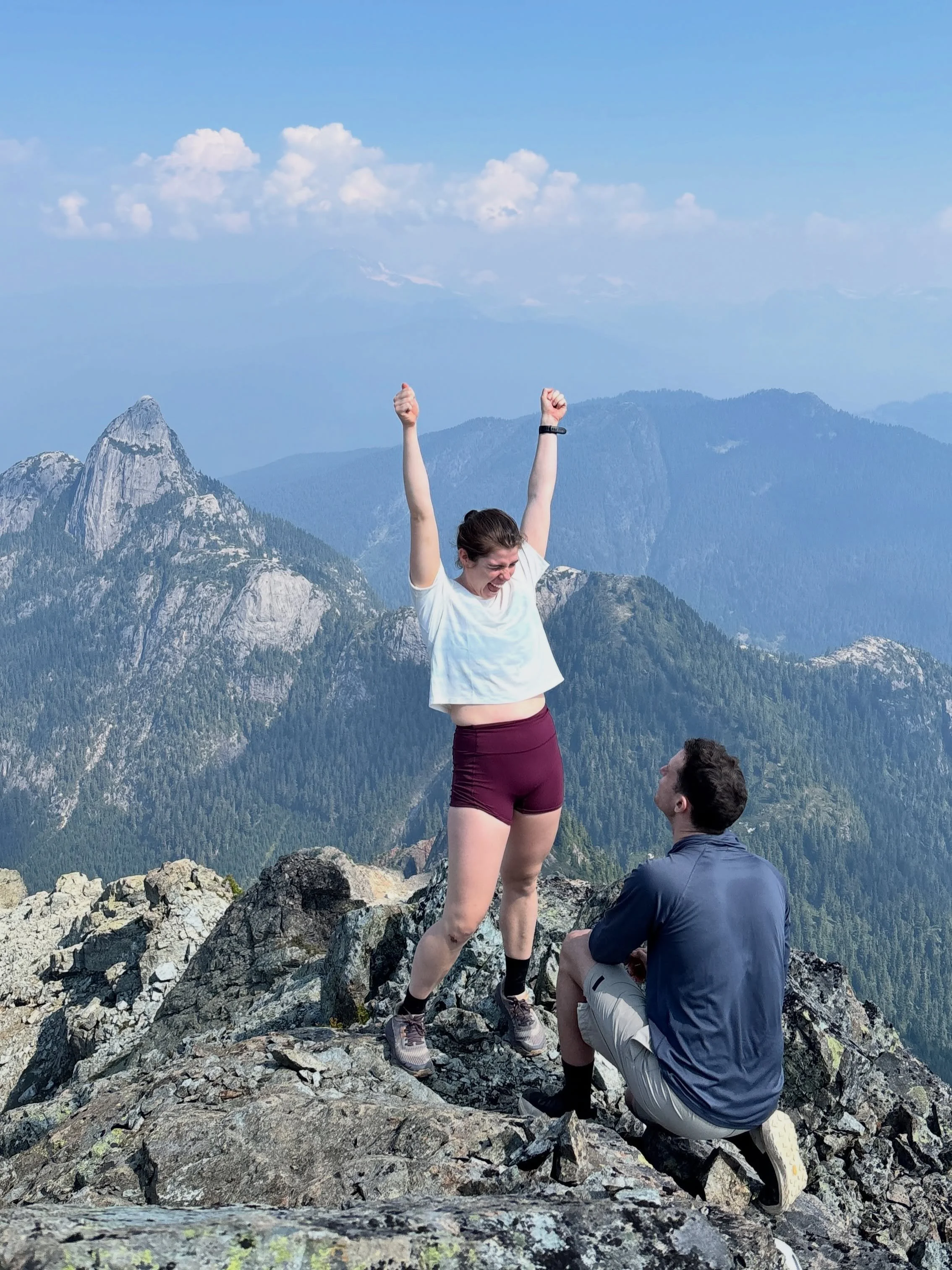 There really isn&rsquo;t any mountain high enough for Michaela &amp; Matthew - congratulations to an amazing proposal! Waking up to their news and photos has kept me on a high today! 🥹🏞️

Double Tension Set Band Ring &mdash;&mdash; with Australian 