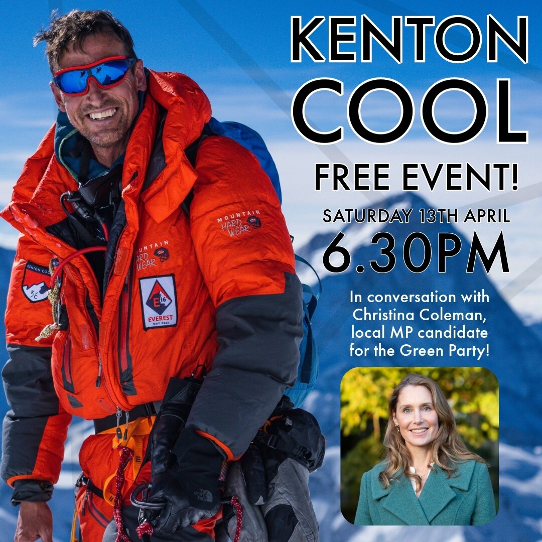 We have a really exciting FREE event coming up next month - an evening with Kenton Cool! 

Kenton is one of the worlds best mountaineers with an incredible 17 summits of Everest and is a highly respected guide, leading expeditions all over the globe.