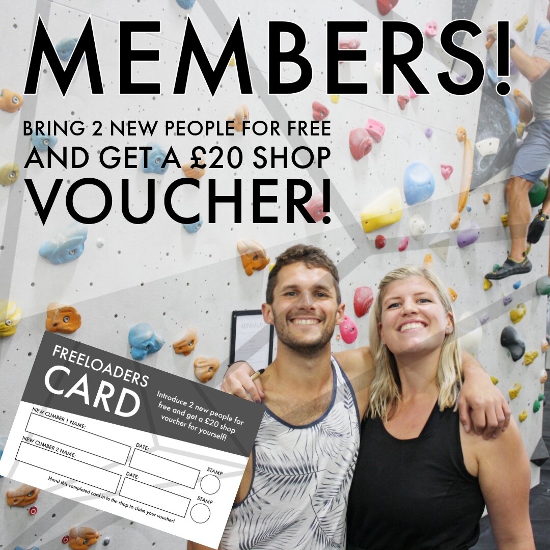Brand New Members Deal - Freeloaders!

We have a fantastic new deal for all of our monthly members. If you bring someone to Volume 1 and it is their first time, then not only can you get them in for free, but once you have brought in 2 people then yo