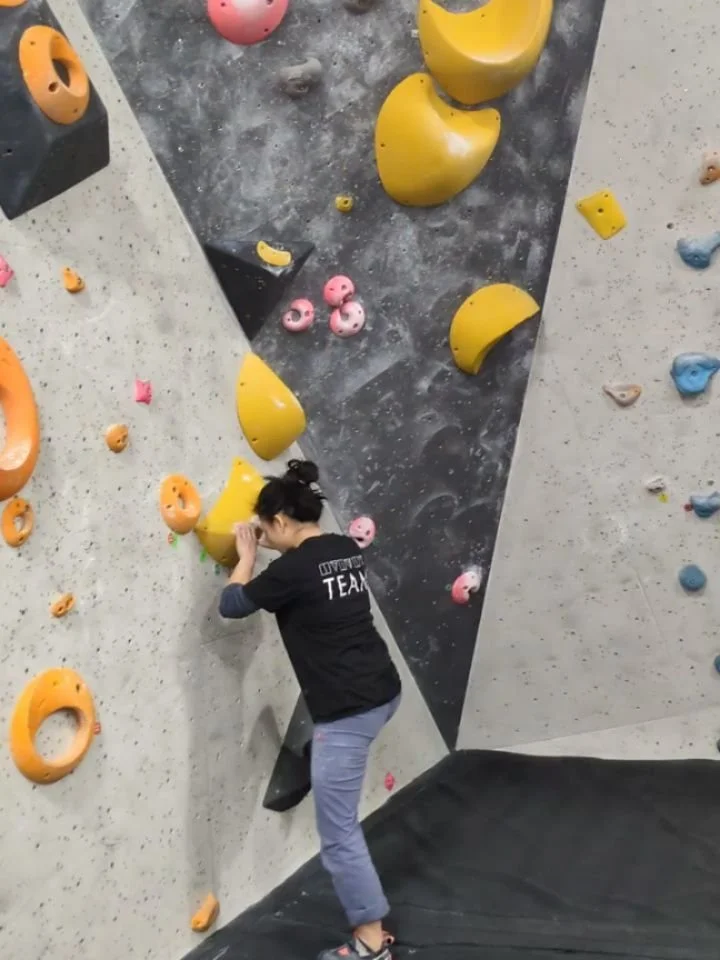 A selection of climbs from this week's set designed to encompass various reach lengths to accommodate our mini team and provide comp style climbing. Plenty for everyone!
