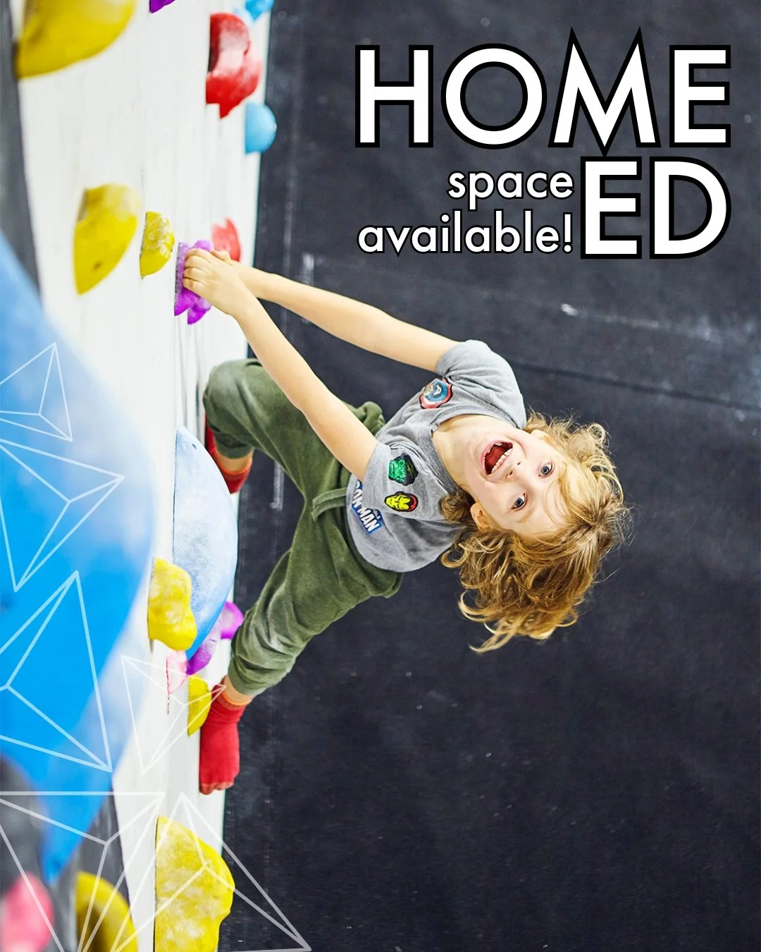 There is currently an available spot on one of our Home Ed sessions!

The session is on Friday from 1:45 pm to 3:15 pm and is for the age range of 4-8 years. 

Our Home Ed Climbing Classes are a great way to stay active, make friends and have fun all
