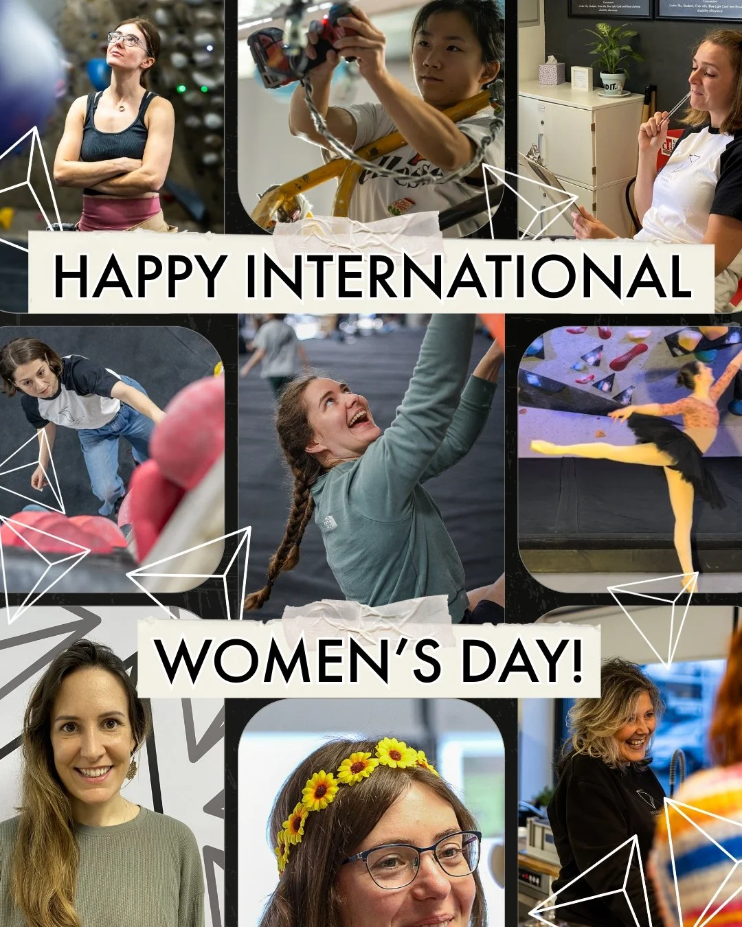 Happy International Women's Day! We'd like to take this opportunity to say a massive thank you to not only all the women who make Volume 1 the amazing place it is, but all the women in climbing who continue to push the boundaries and challenge precon