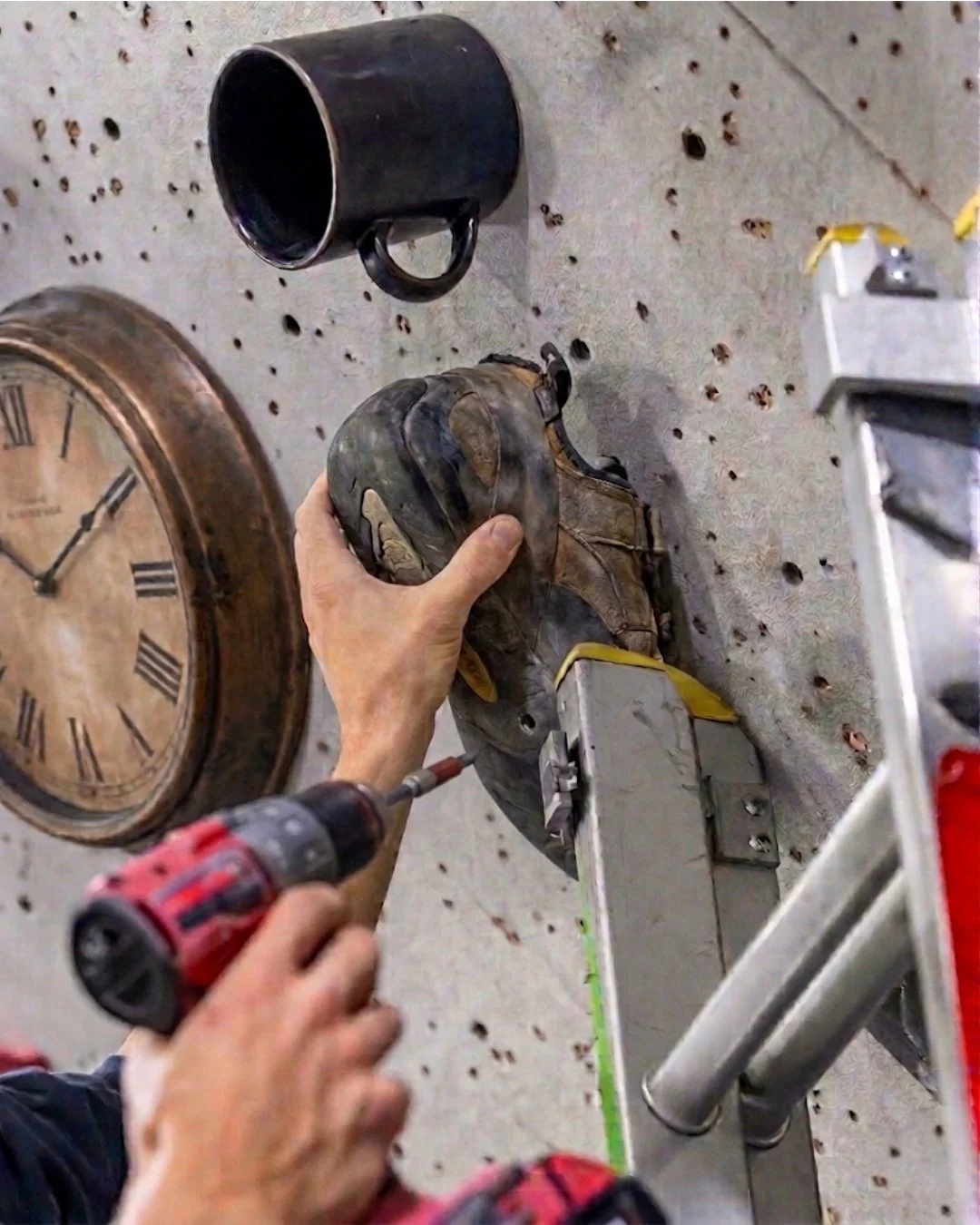 We've decided to get creative and to add even more variety to our routes we will start using everyday household items as holds around the centre! So if you have any second hand items that you've always thought would make a good climbing hold, let us 