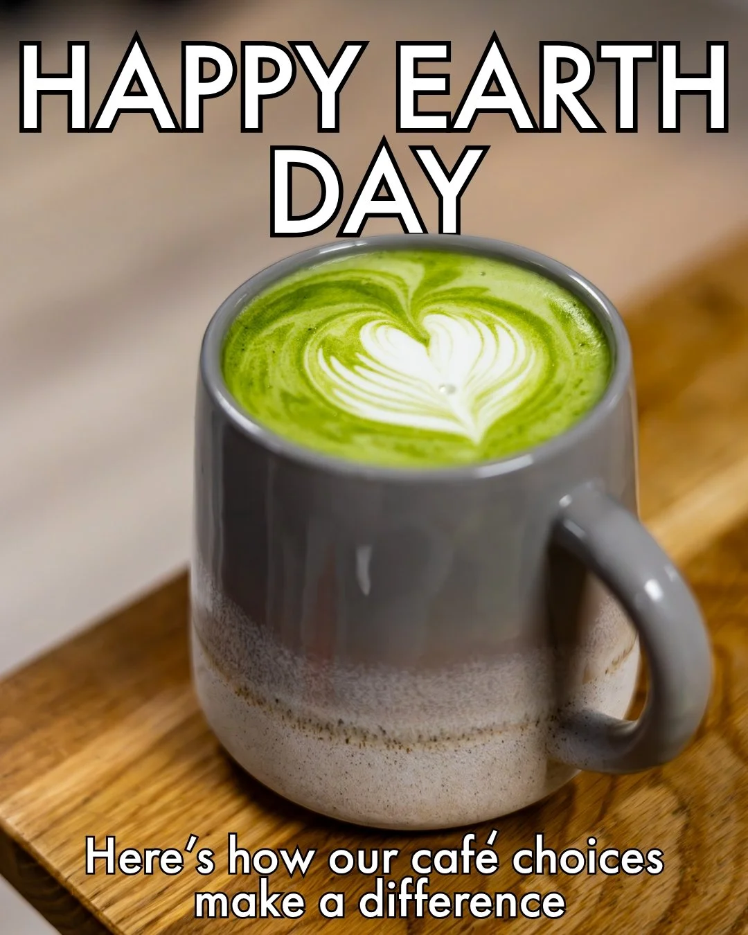 🌍 How our caf&eacute; choices help the planet 🌍 

Happy Earth Day! We know all the little things we do every day add up, so we're proud to constantly be pushing for the most environmentally friendly options in our caf&eacute;! Here's a little taste