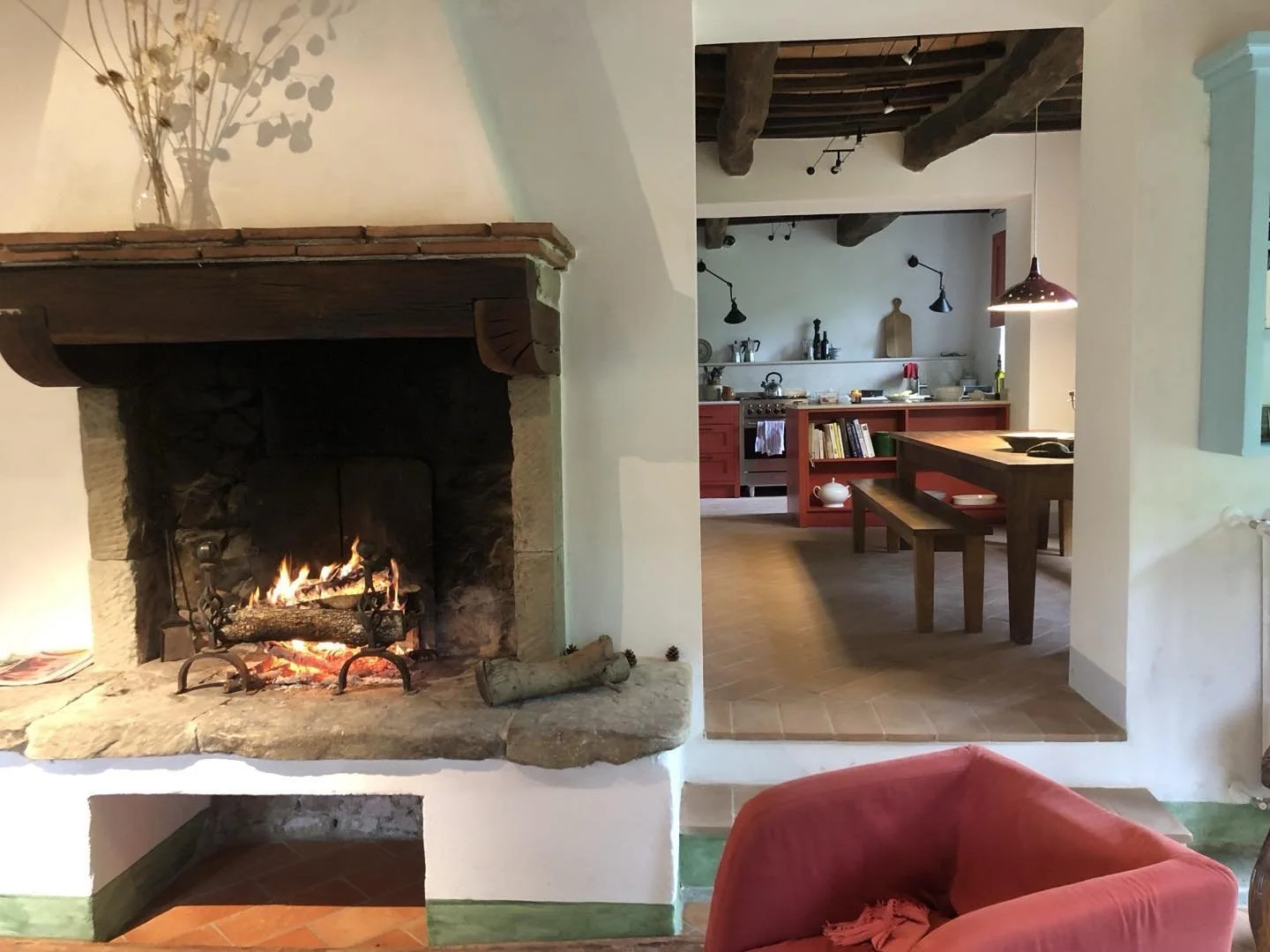Autumn in Tuscany. Clear fresh days outside and big fires inside. #tuscanhome #holidaysintuscany #anghiari
