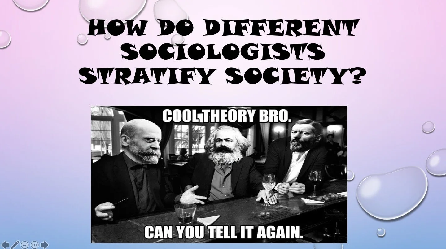 Sociological theories of stratification