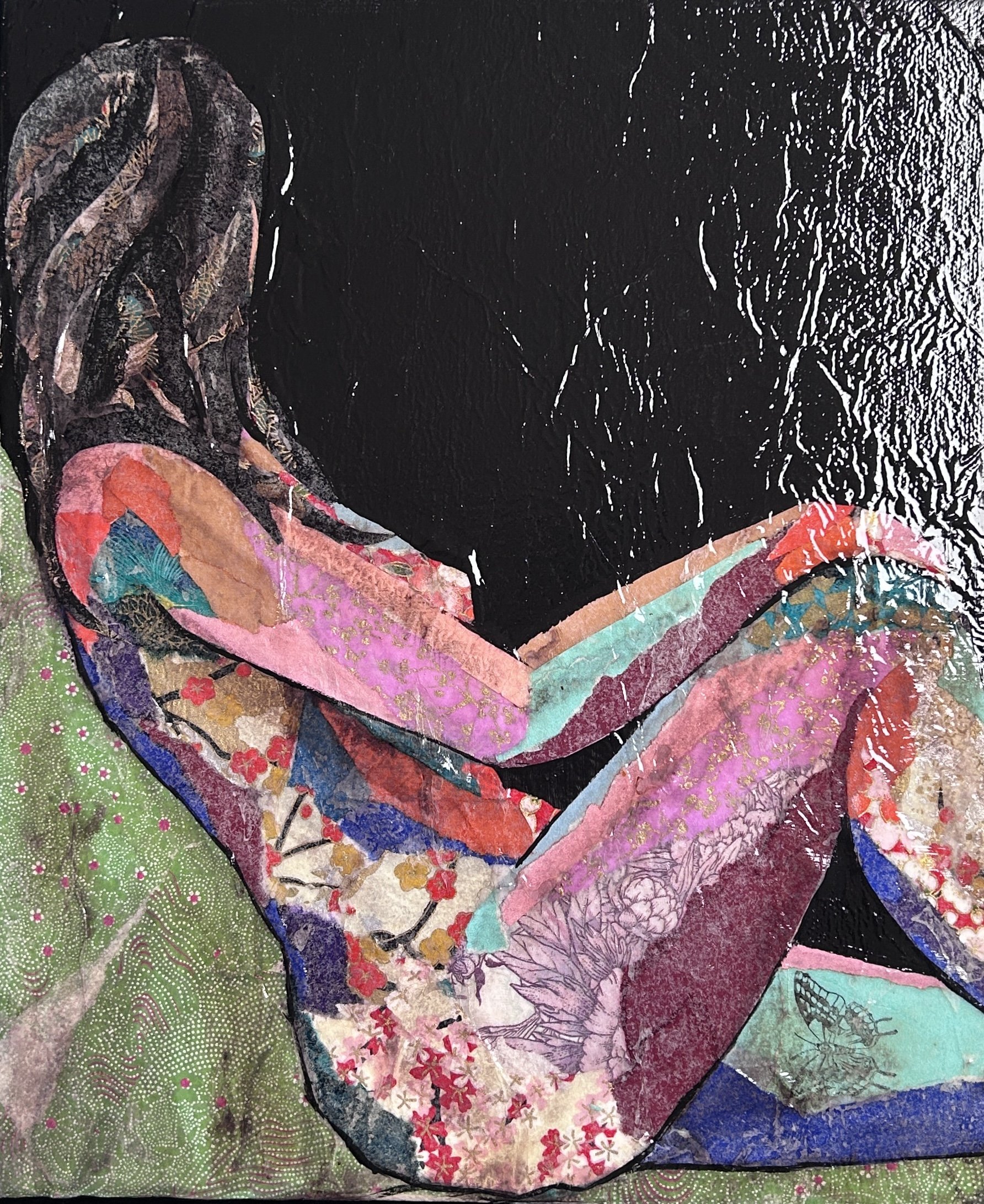 Lumi 30x25cm framed in black