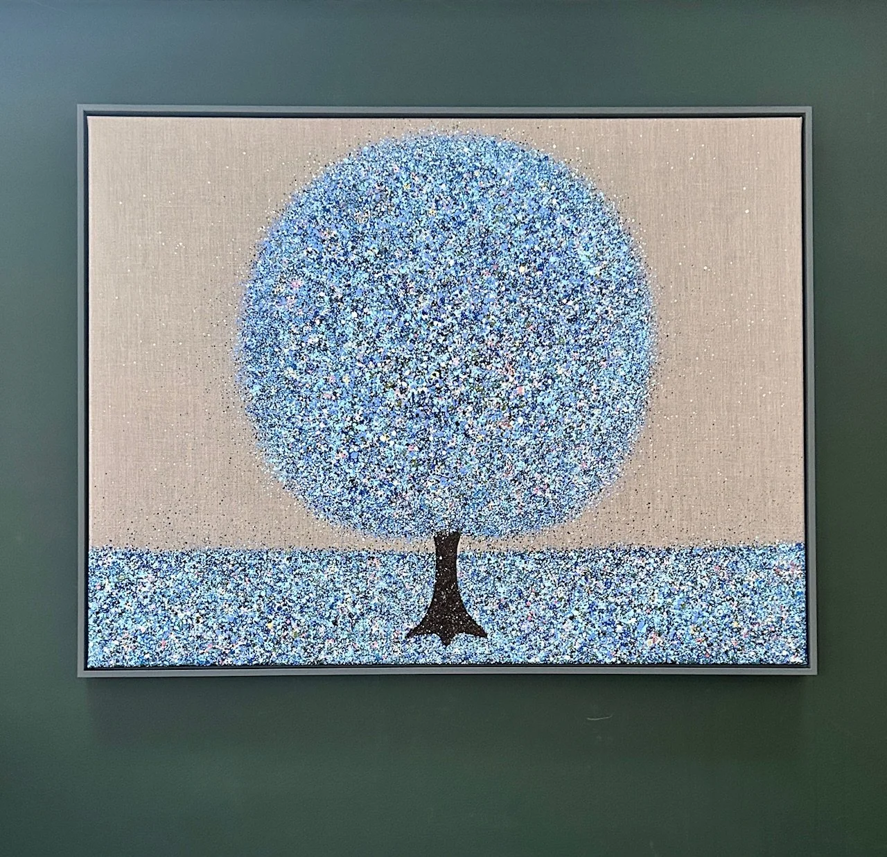 Hopes And Dreams 89x116cm in dark grey frame