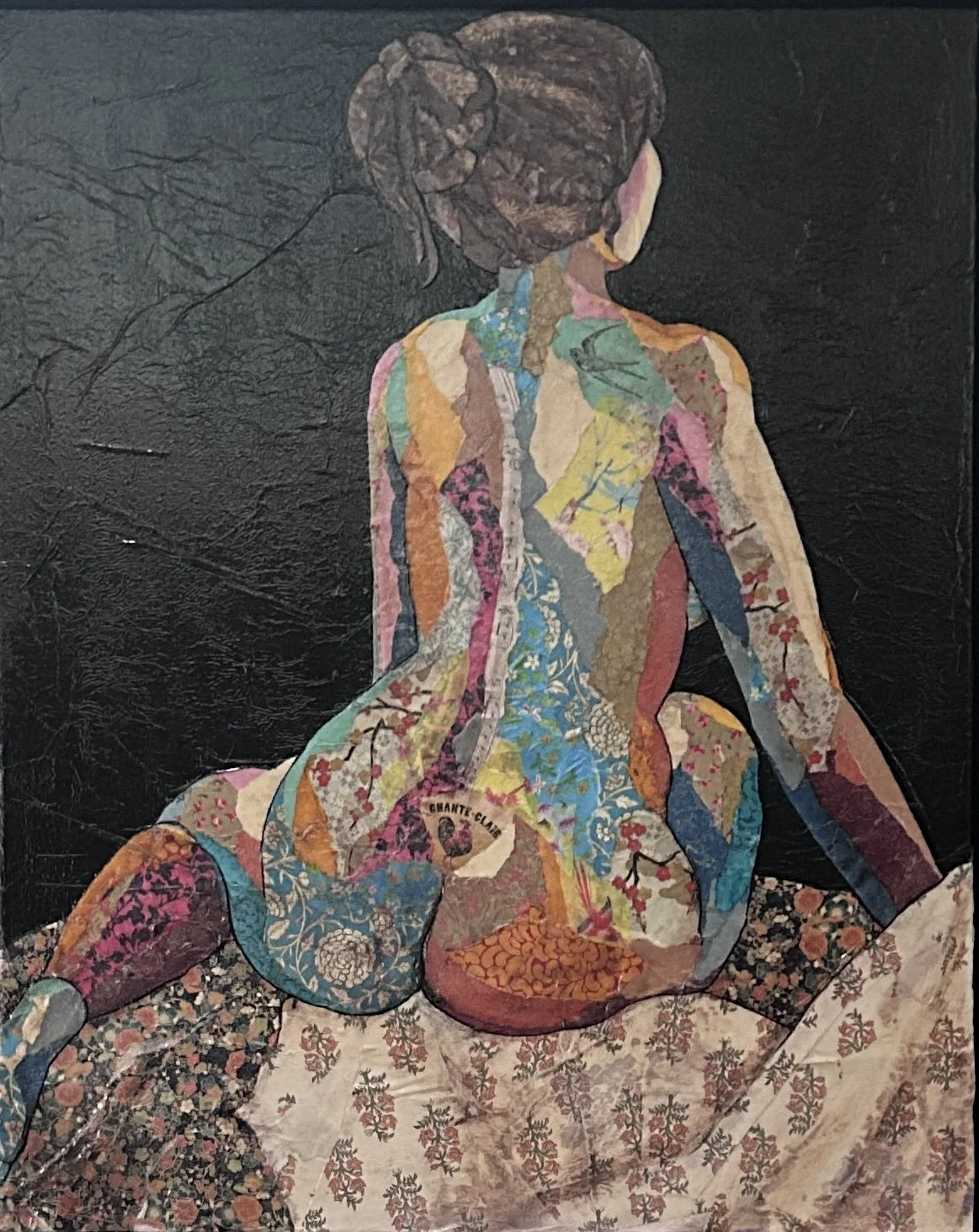 Chante Clair 76x60cm in black frame