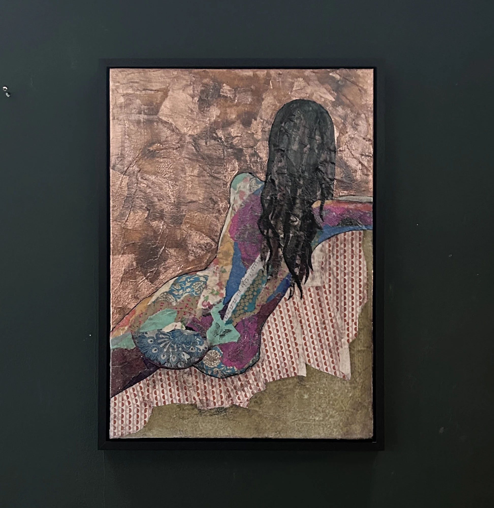 Bonnie's Butterfly 70x50cm in black frame