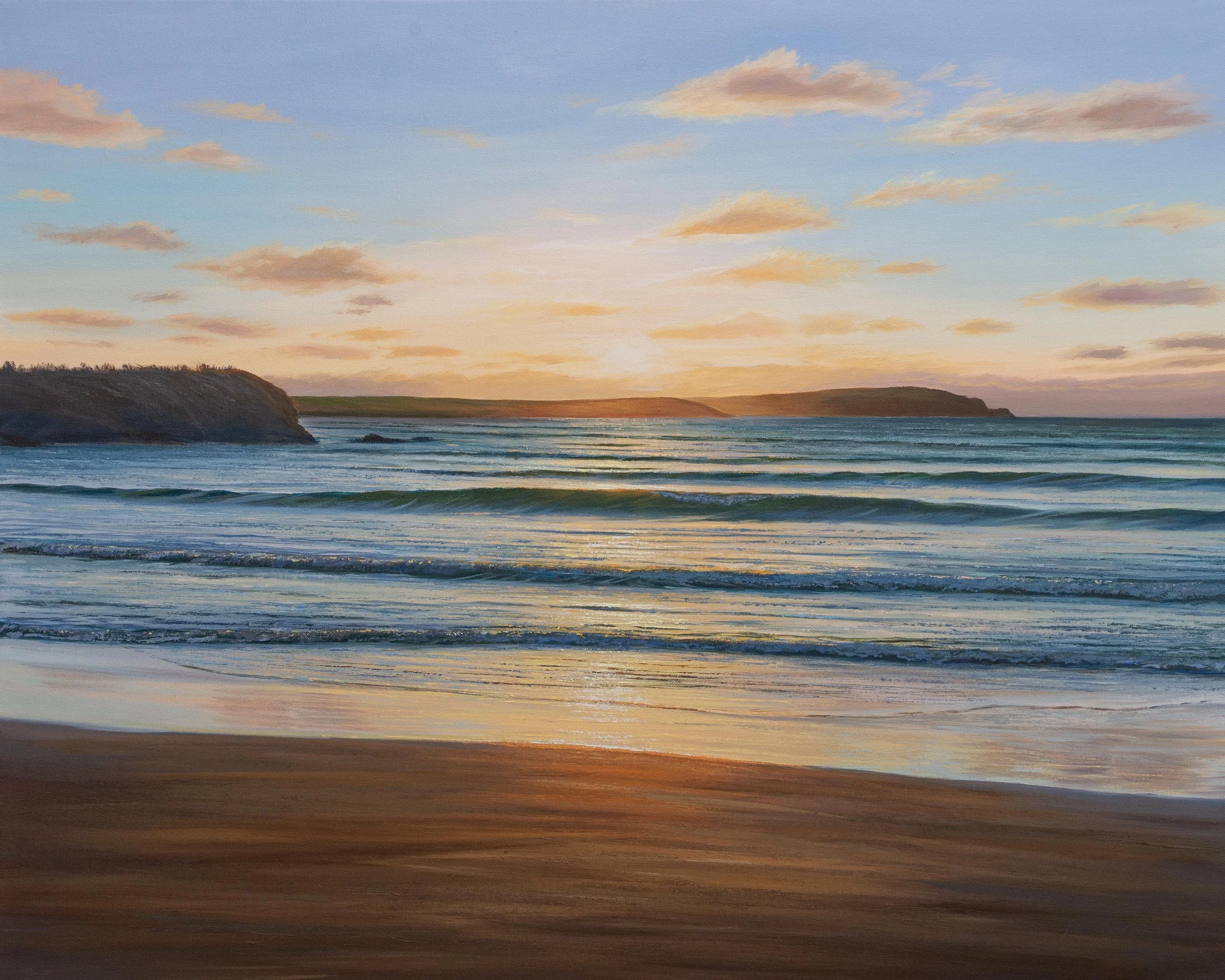 Golden Tide, Trevone 100x80cm canvas, 104x84cm framed.jpg