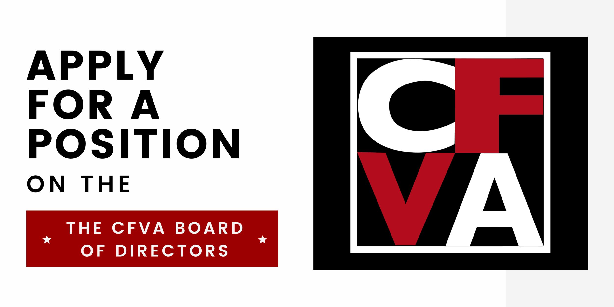 Join the CFVA Board of Directors