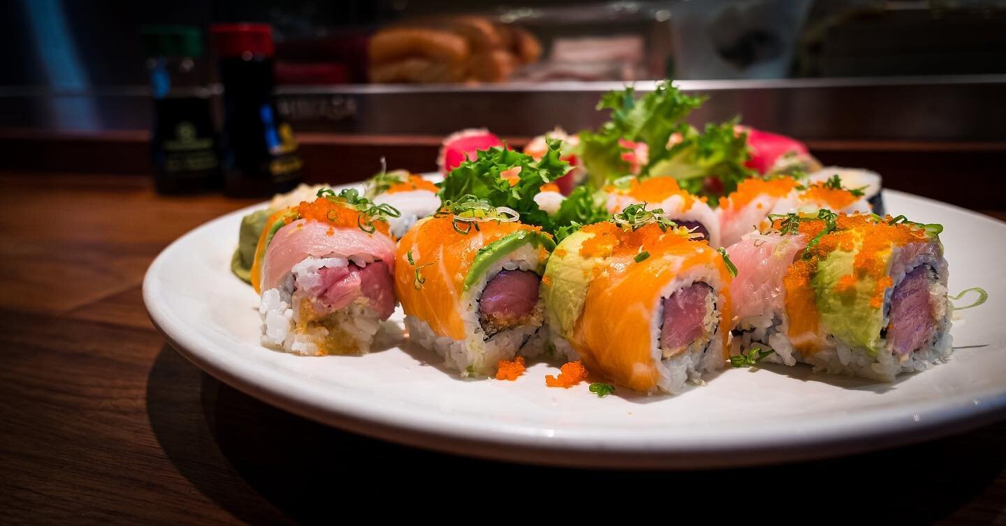 At your earliest convenience, the Rainbow Bright Roll would like to arrange a meeting with your tastebuds. Click link in bio to place your order. #sushi #roslynrestaurants #supportlocal