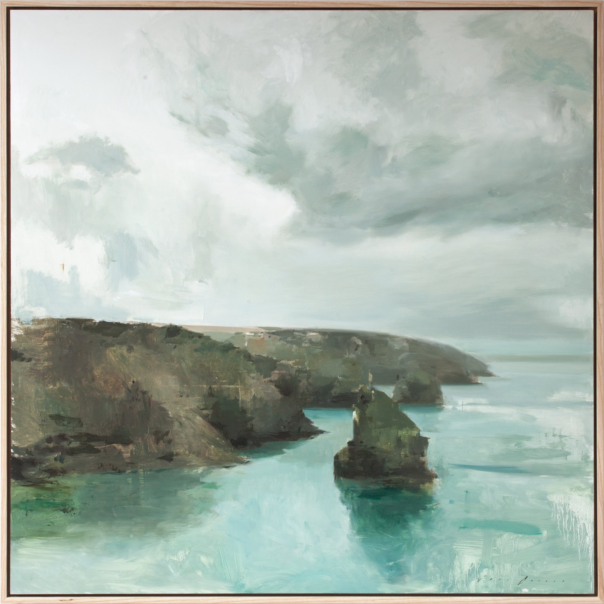 Bedruthan Steps in the Mist Framed by Jon Doran.jpg