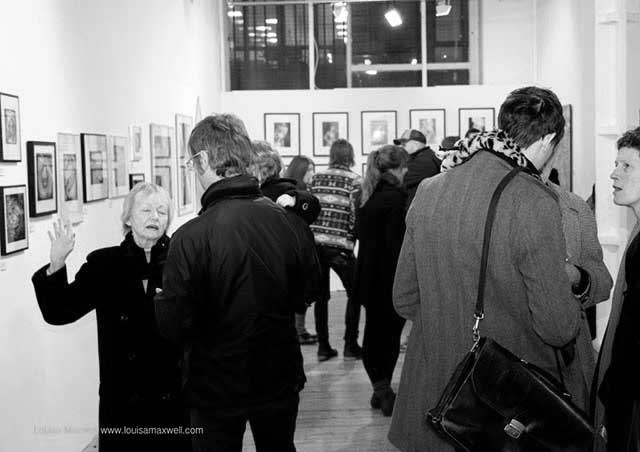  Opening night at the Candid Gallery London. 