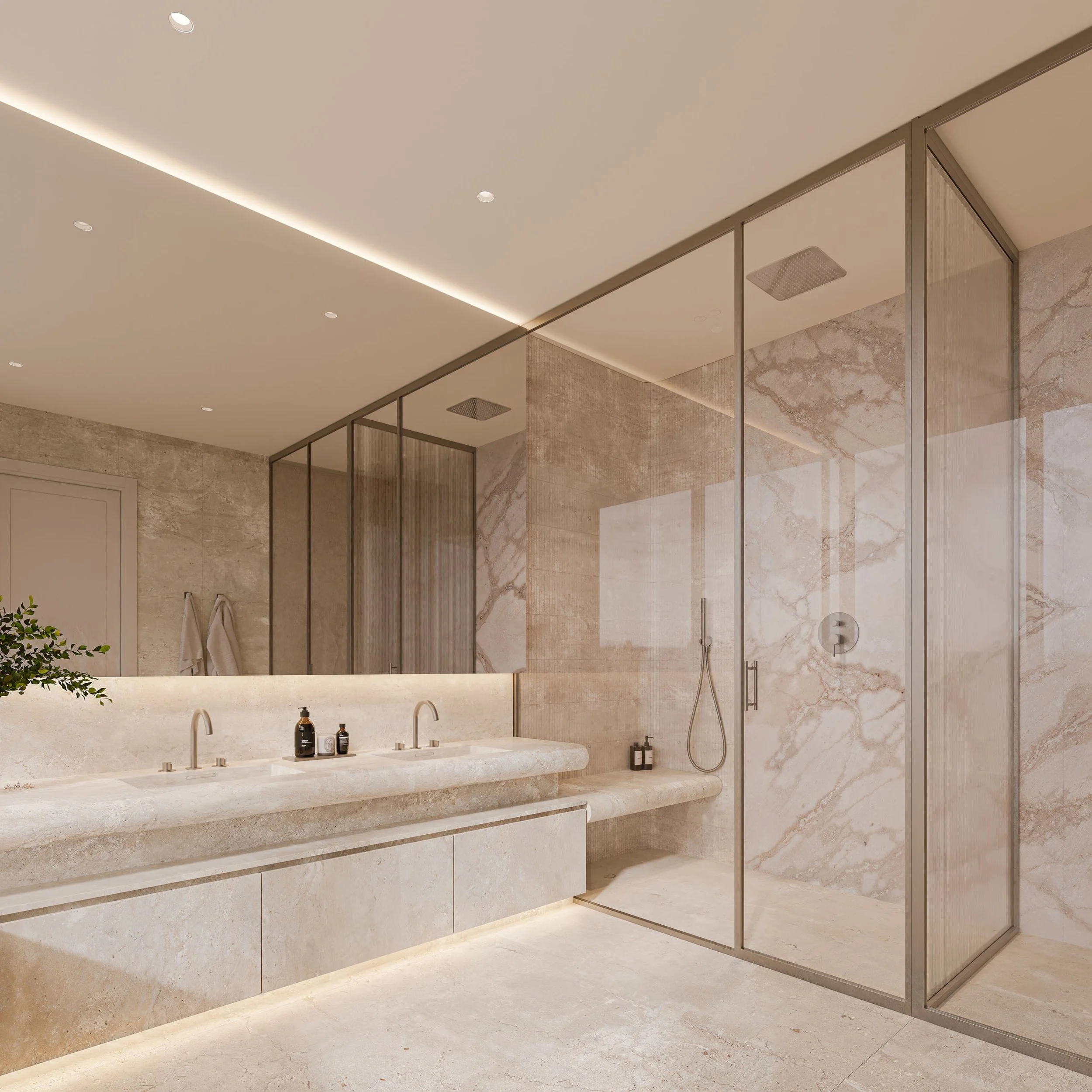 429 Walmer Condos Forest Hill Luxury Boutique Preconstruction Stafford Midtown Toronto Yolevski Real Estate Ensuite Shower.jpg