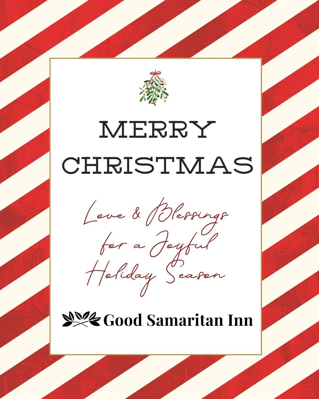 Merry Christmas!

We are open today from 11:30 a.m. to 1:00 p.m. to serve a meal to those in need.

We are grateful for the staff and volunteers who are giving their time today to make sure everyone is fed. 

Bring your Christmas cheer- we look forwa