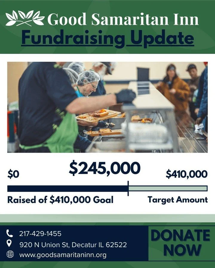 FUNDRAISING UPDATE

In December, we shared an honest update about our financial reality. Over the past few years, the number of neighbors coming through our doors for meals has continued to climb, while the cost of food, utilities, and essential serv